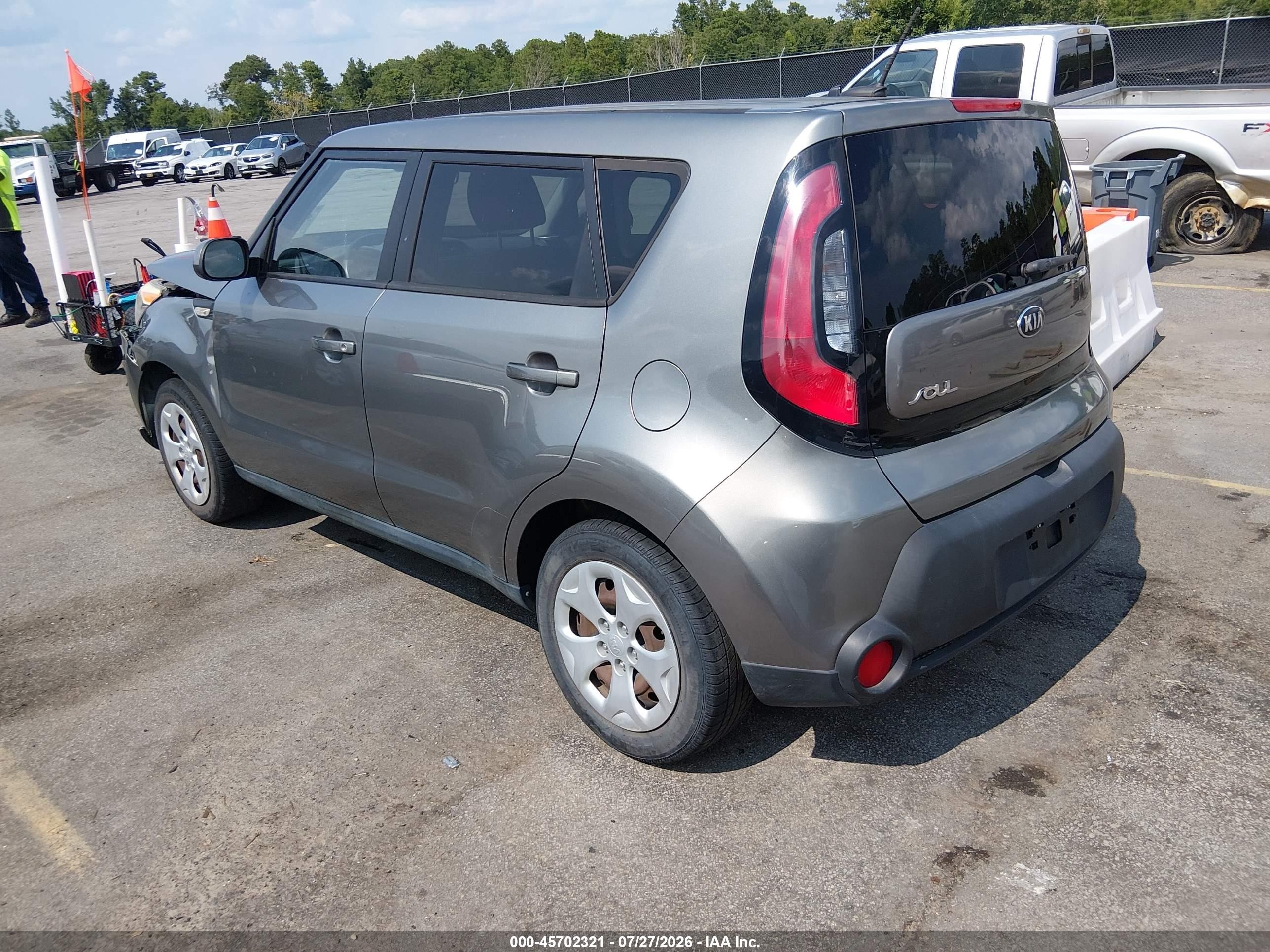 2014 Kia Soul   Gray vin: KNDJN2A2XE7093674