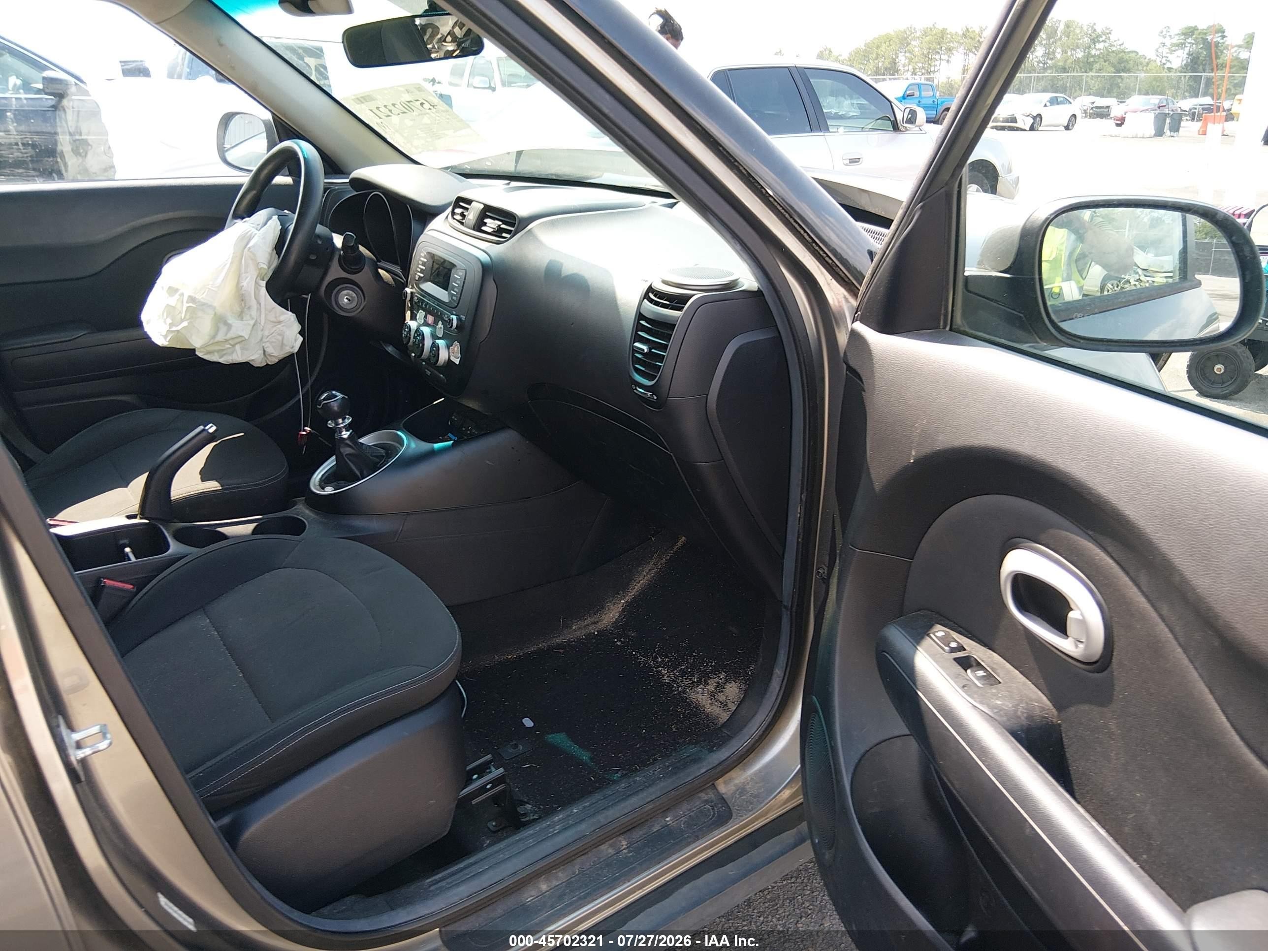 2014 Kia Soul   Gray vin: KNDJN2A2XE7093674