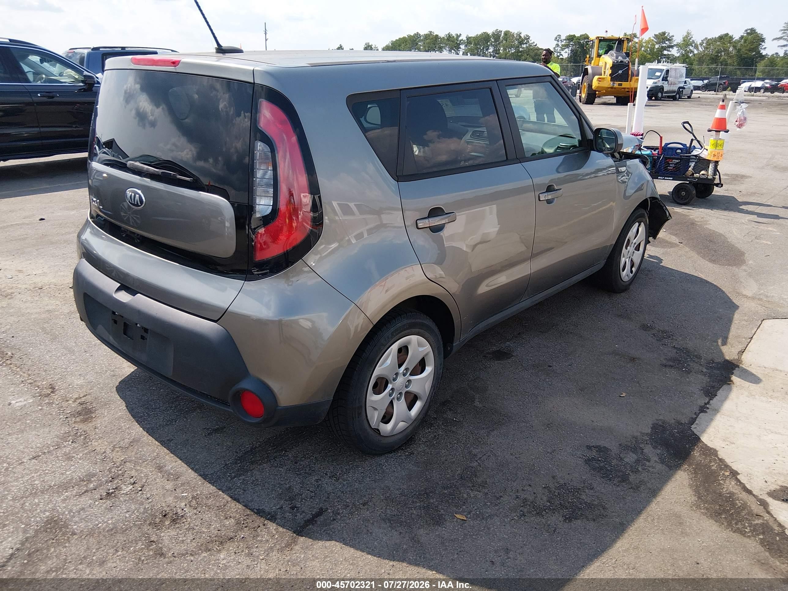 2014 Kia Soul   Gray vin: KNDJN2A2XE7093674