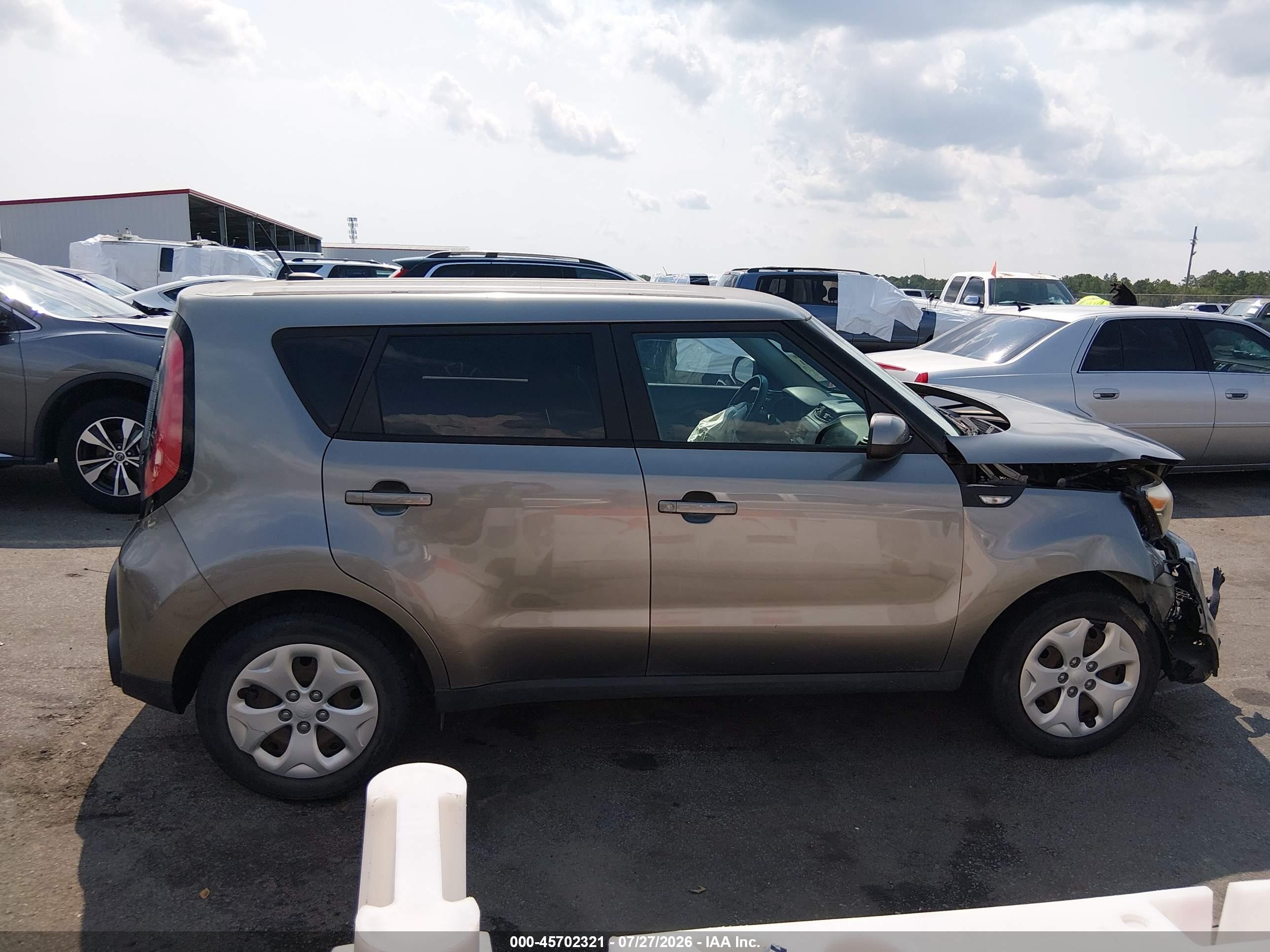 2014 Kia Soul   Gray vin: KNDJN2A2XE7093674