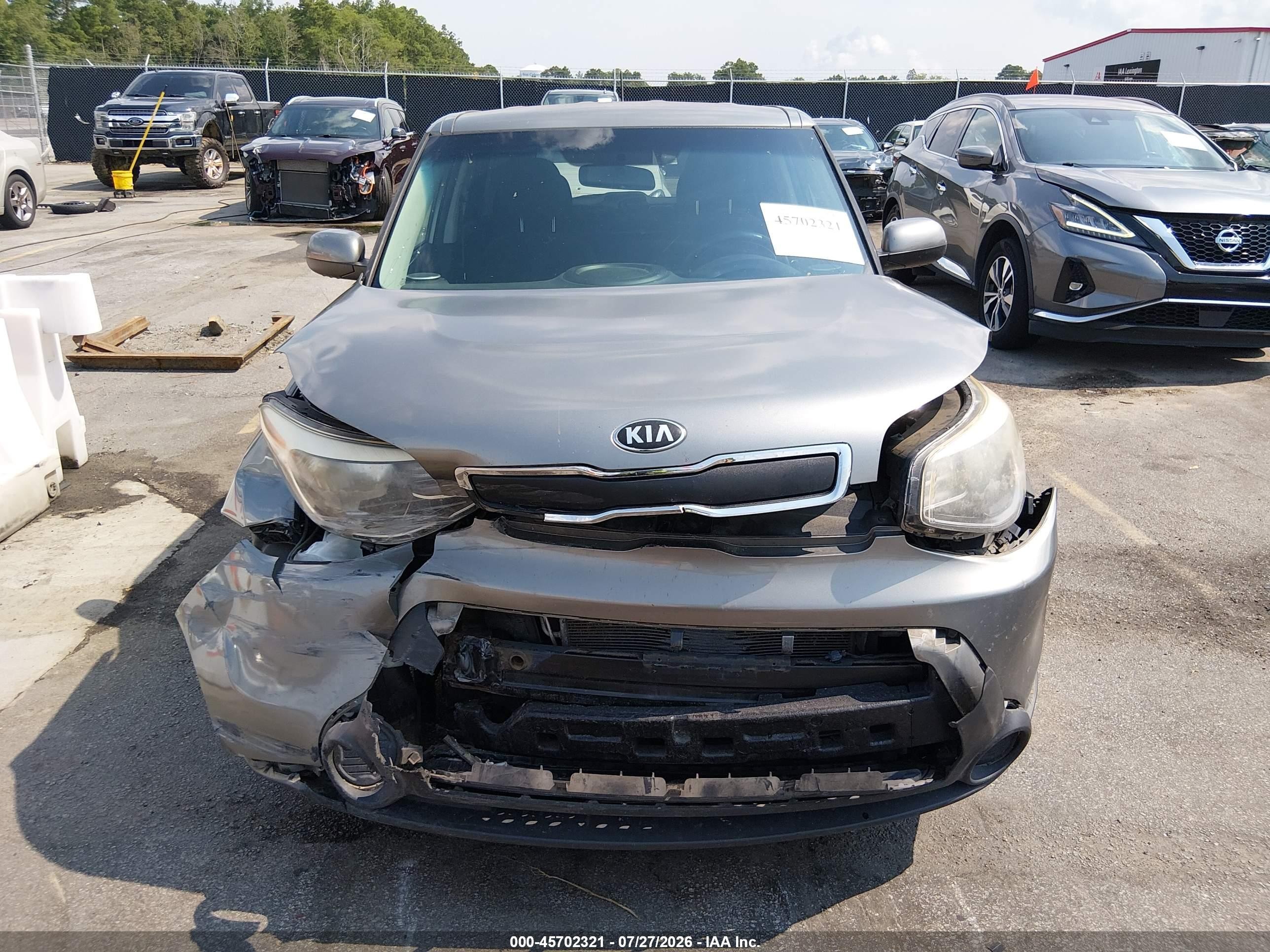 2014 Kia Soul   Gray vin: KNDJN2A2XE7093674