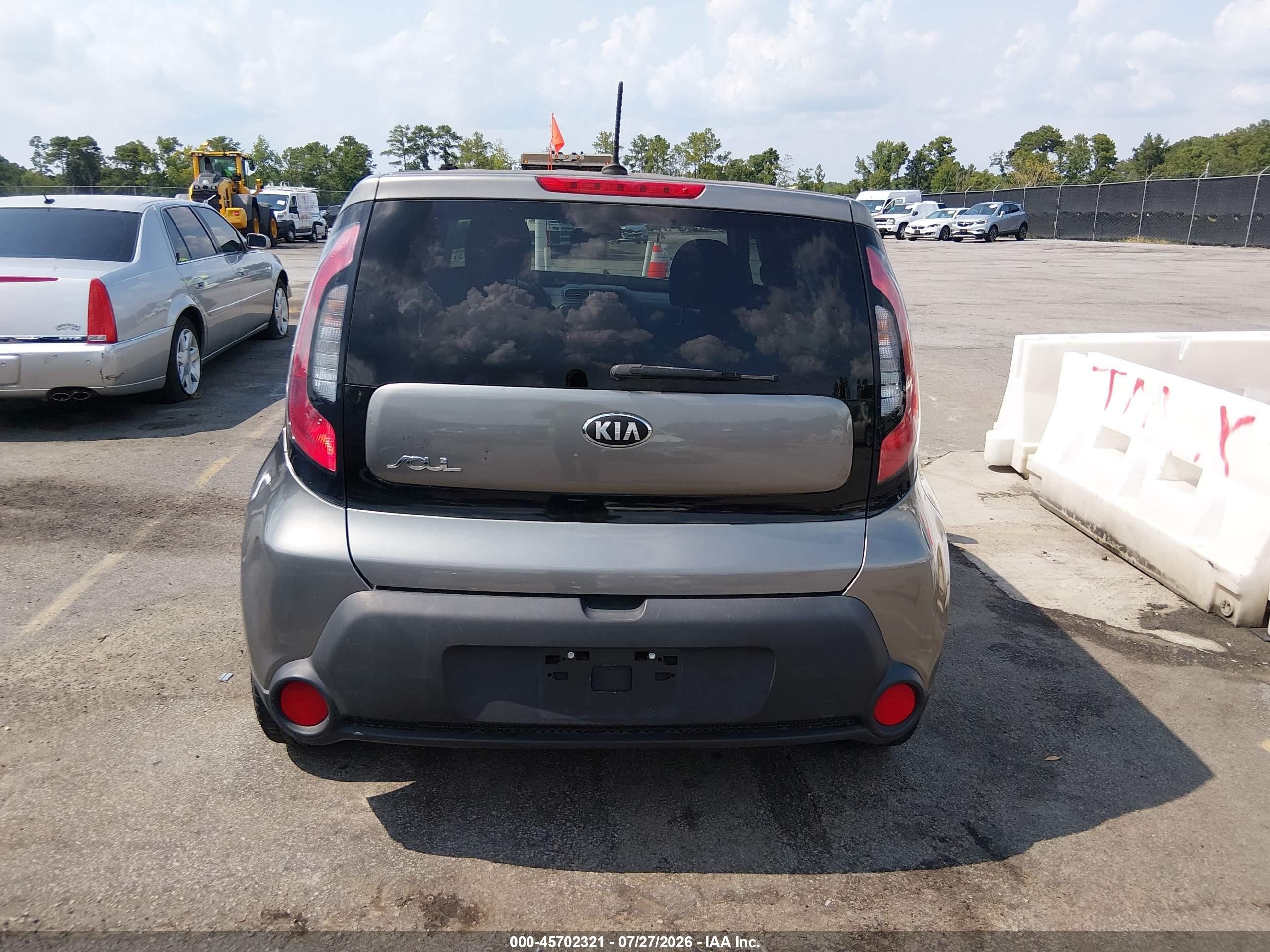 2014 Kia Soul   Gray vin: KNDJN2A2XE7093674