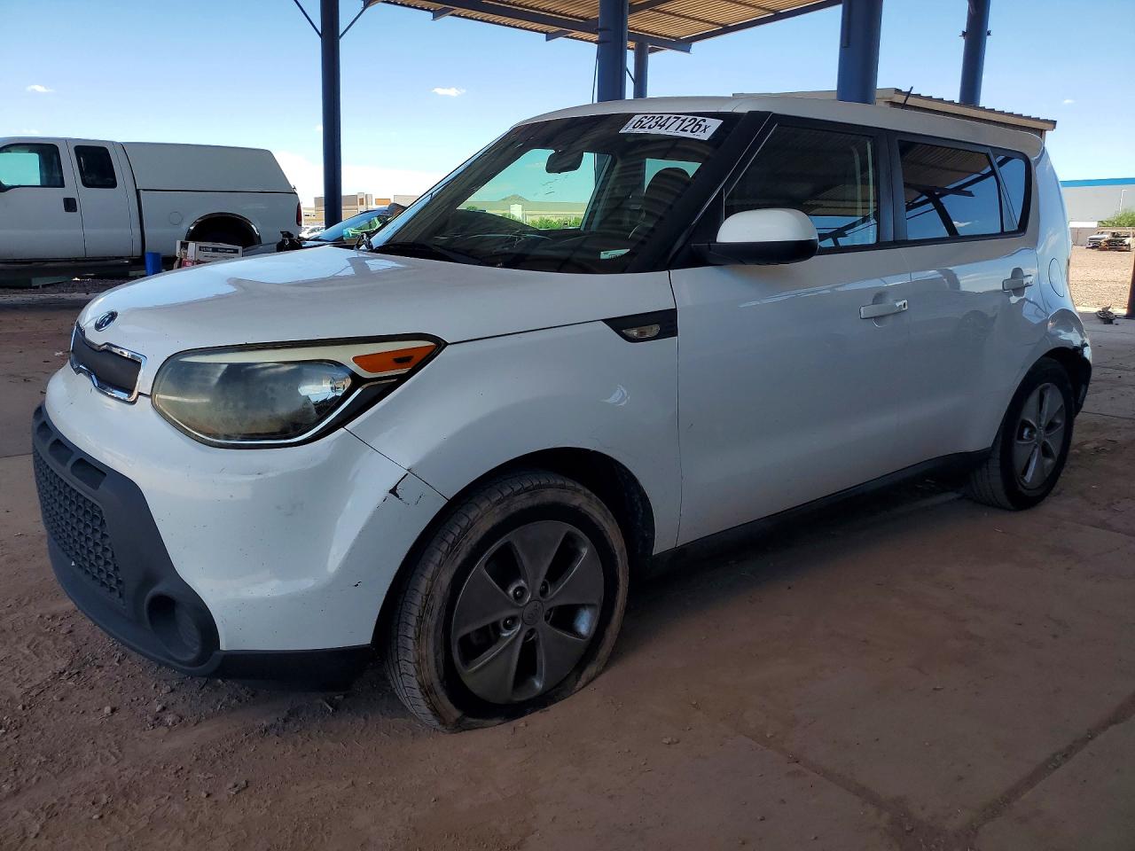 2014 Kia Soul Base White vin: KNDJN2A2XE7096400