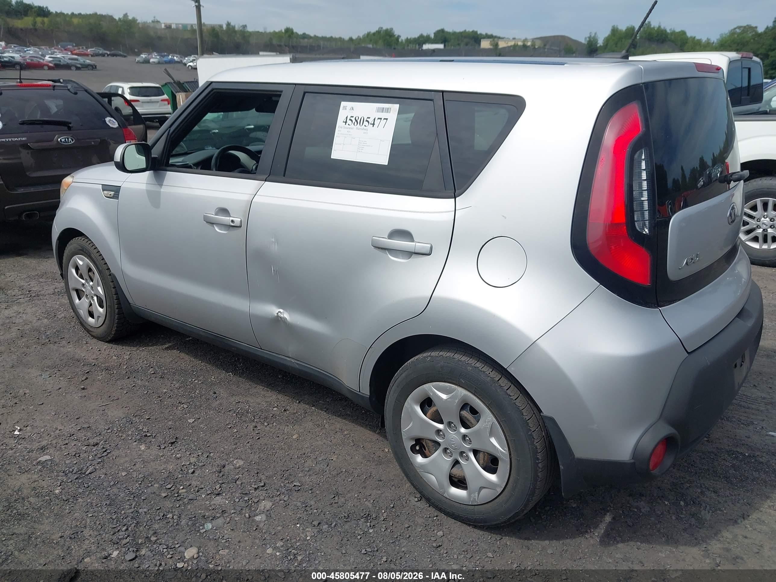 2014 Kia Soul   Серебряный vin: KNDJN2A2XE7704237