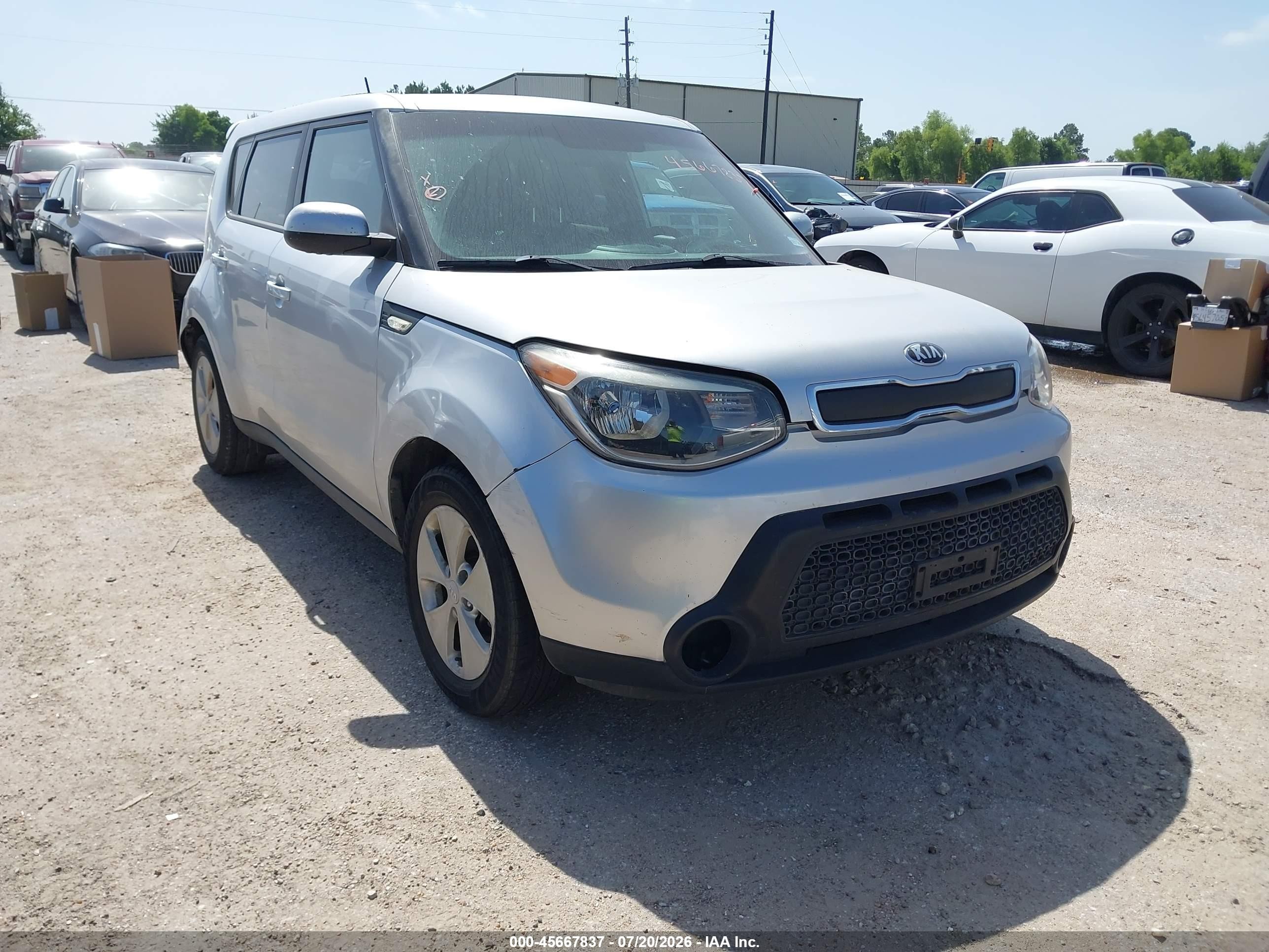 2014 Kia Soul   Silver vin: KNDJN2A2XE7705677