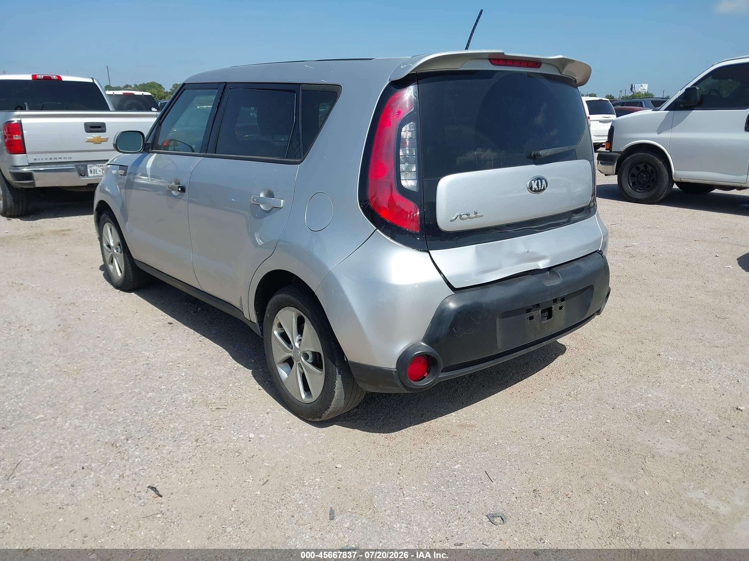2014 Kia Soul   Silver vin: KNDJN2A2XE7705677