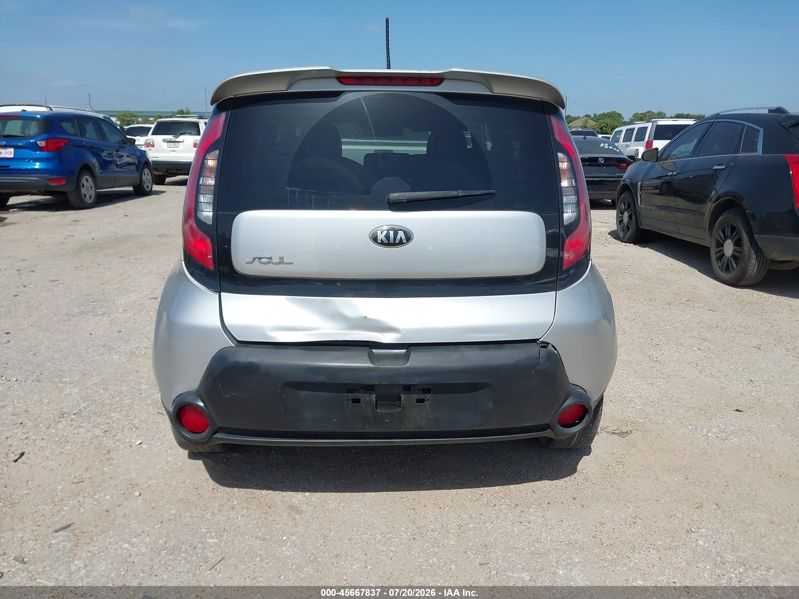 2014 Kia Soul   Silver vin: KNDJN2A2XE7705677