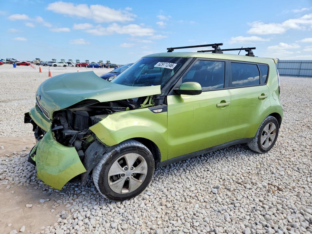 2014 Kia Soul Base Green vin: KNDJN2A2XE7713035