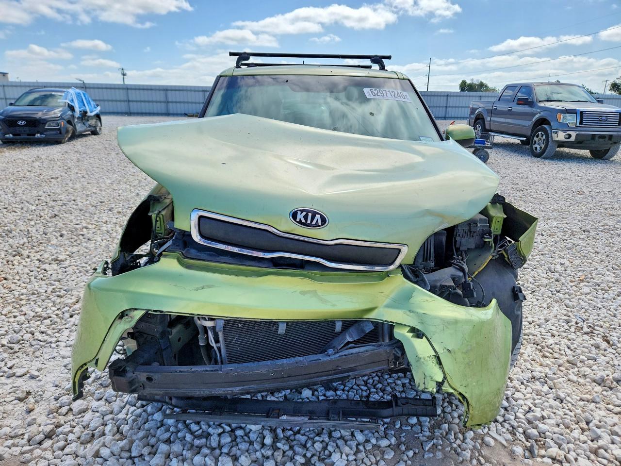 2014 Kia Soul Base Green vin: KNDJN2A2XE7713035