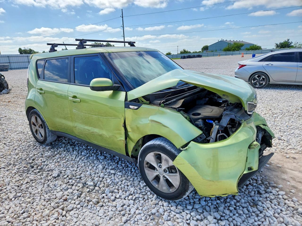 2014 Kia Soul Base Green vin: KNDJN2A2XE7713035