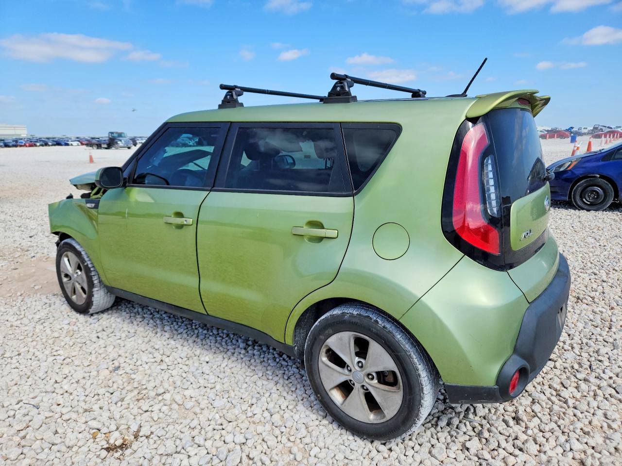 2014 Kia Soul Base Green vin: KNDJN2A2XE7713035