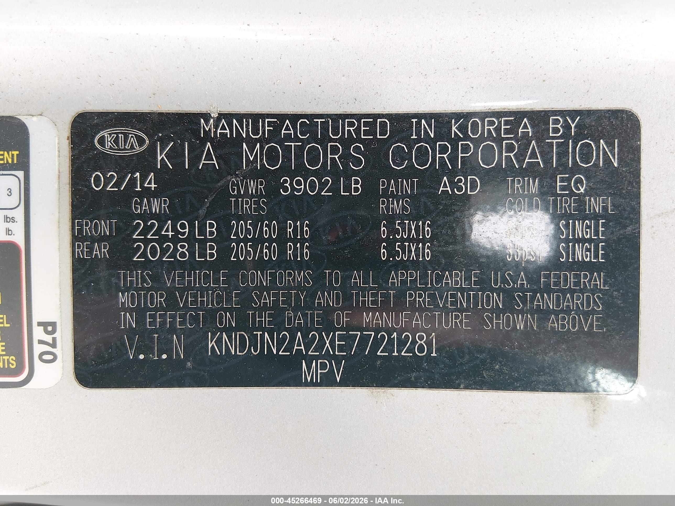 2014 Kia Soul   Silver vin: KNDJN2A2XE7721281