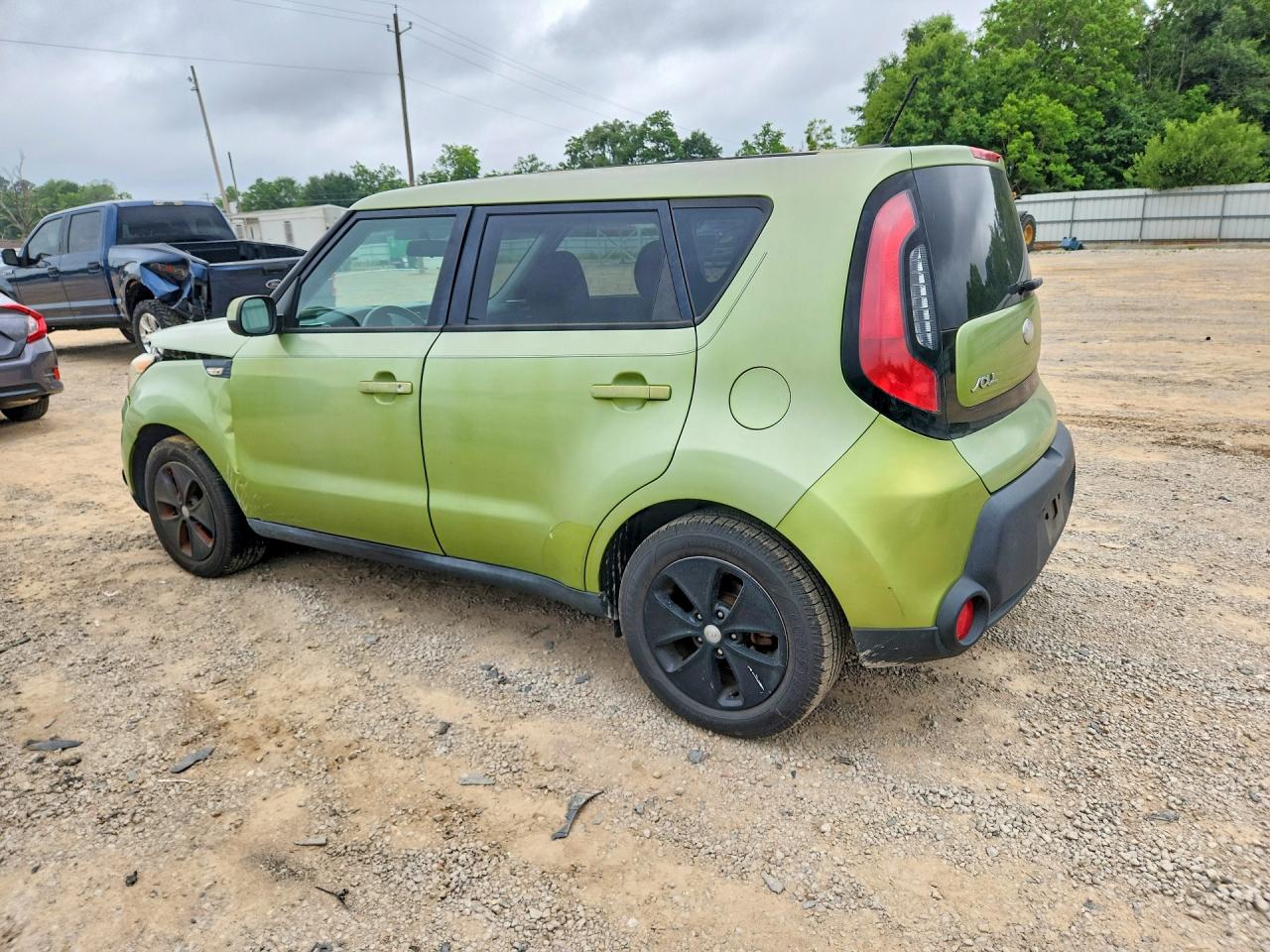 2014 Kia Soul Base Green vin: KNDJN2A2XE7722169