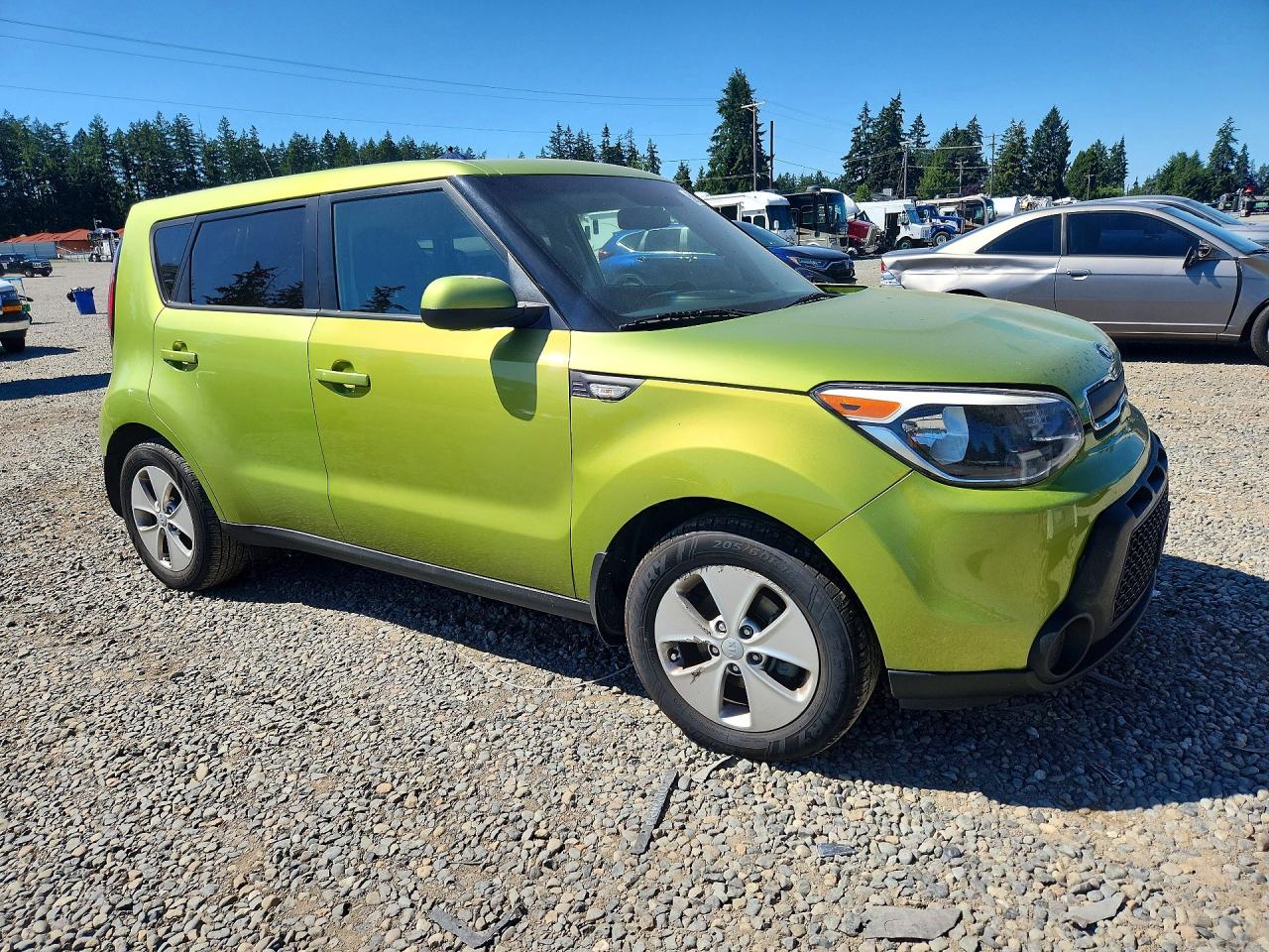 2014 Kia Soul Base Green vin: KNDJN2A2XE7724049