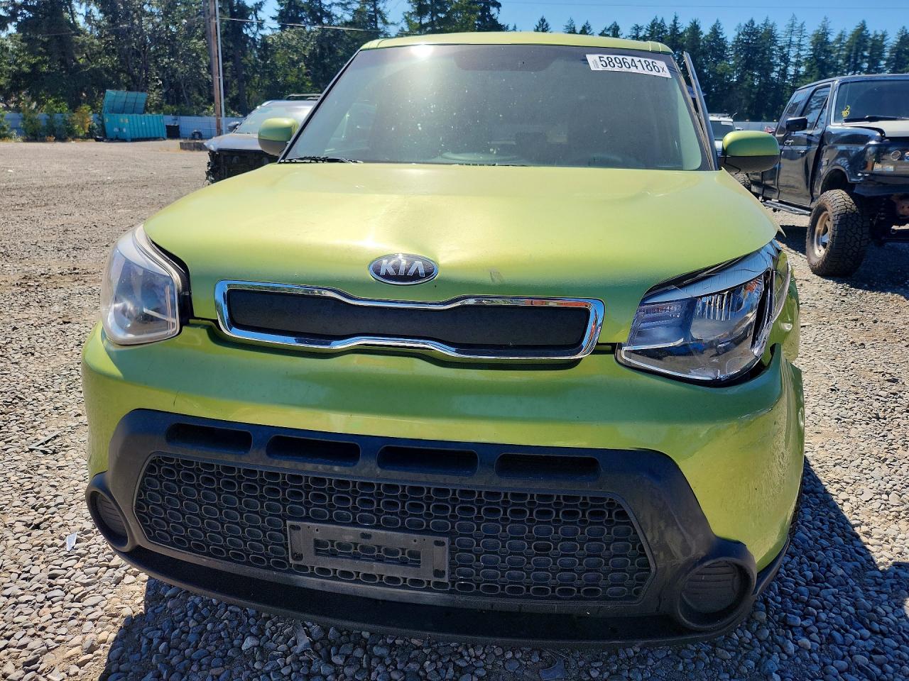 2014 Kia Soul Base Green vin: KNDJN2A2XE7724049