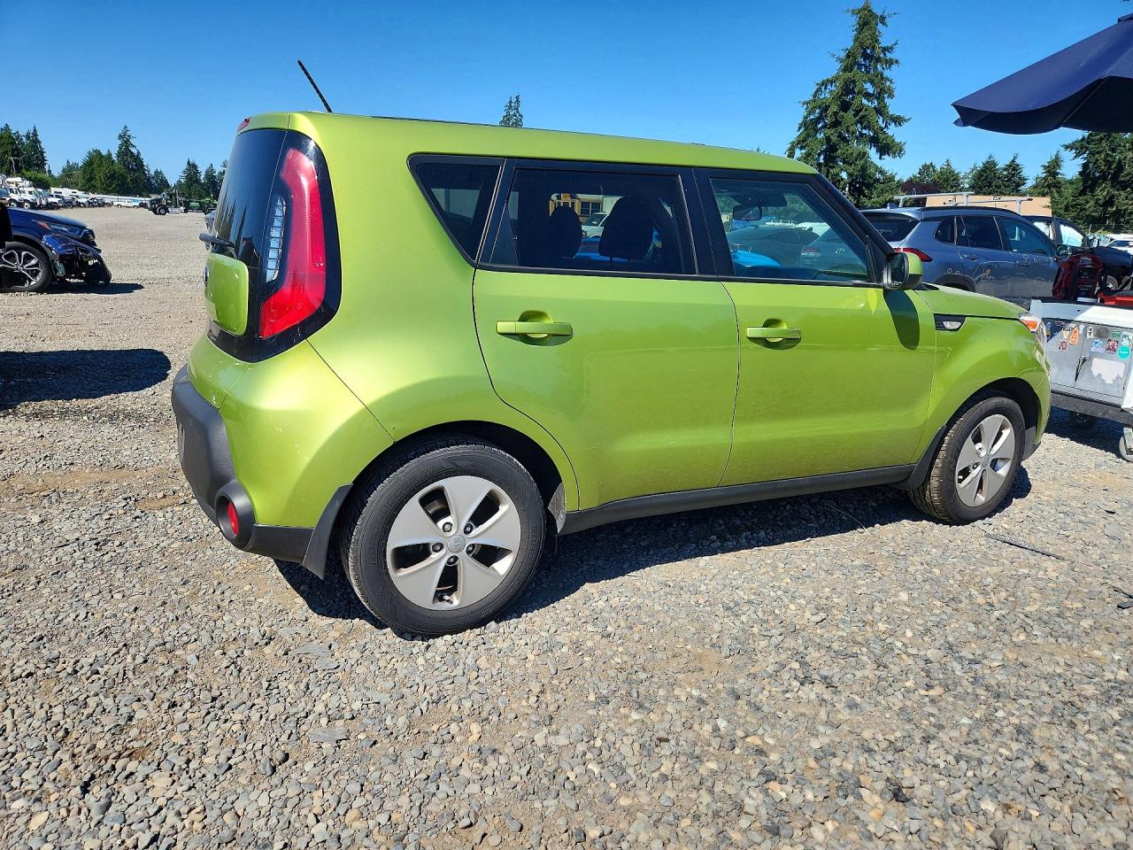 2014 Kia Soul Base Green vin: KNDJN2A2XE7724049