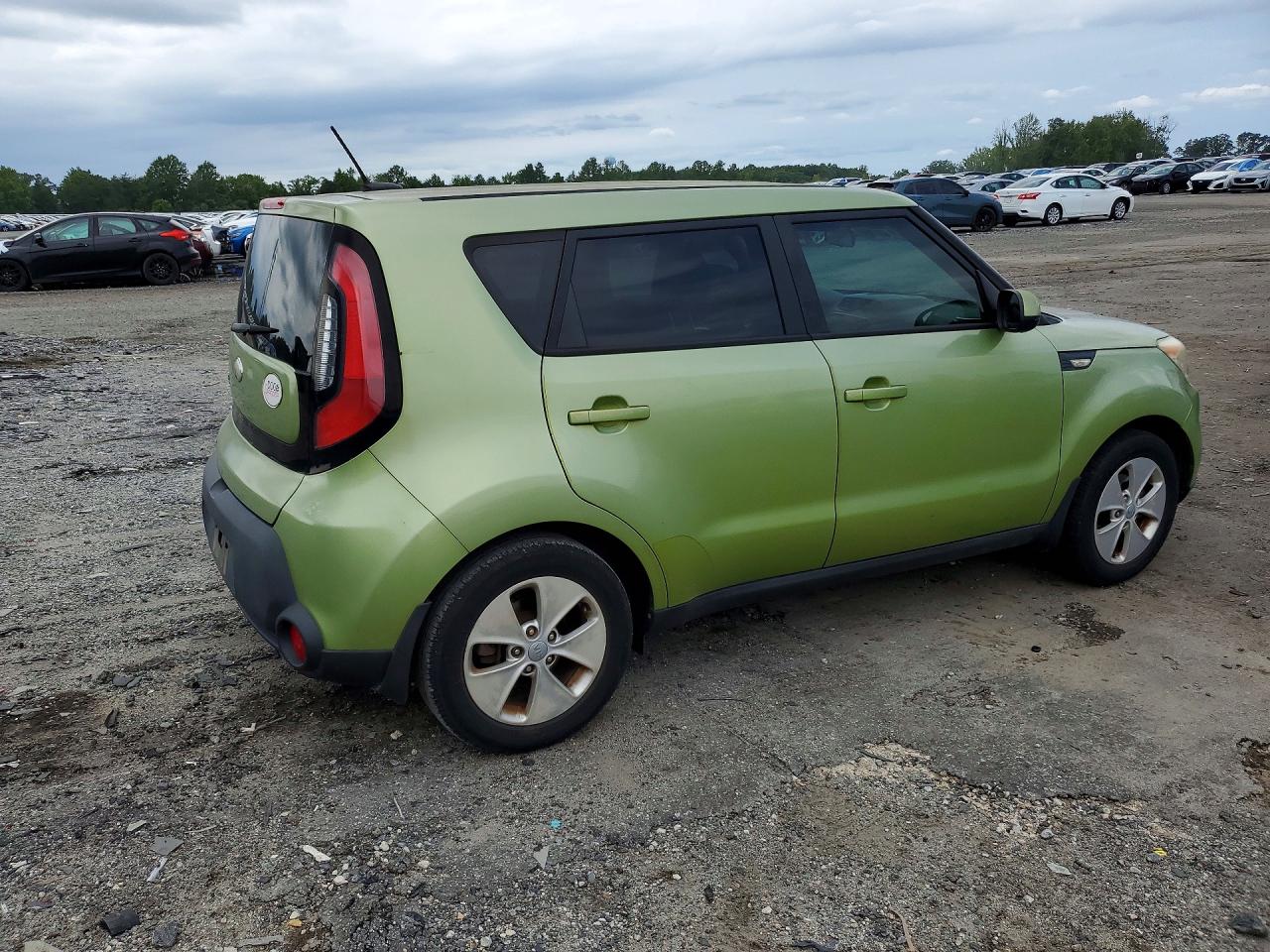 2014 Kia Soul Base Green vin: KNDJN2A2XE7735911