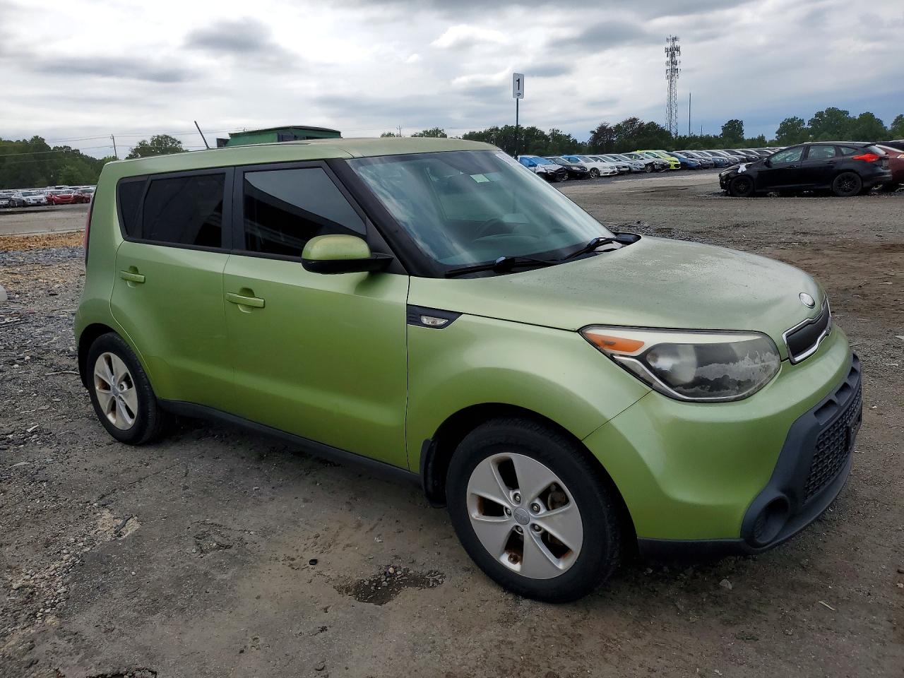 2014 Kia Soul Base Green vin: KNDJN2A2XE7735911