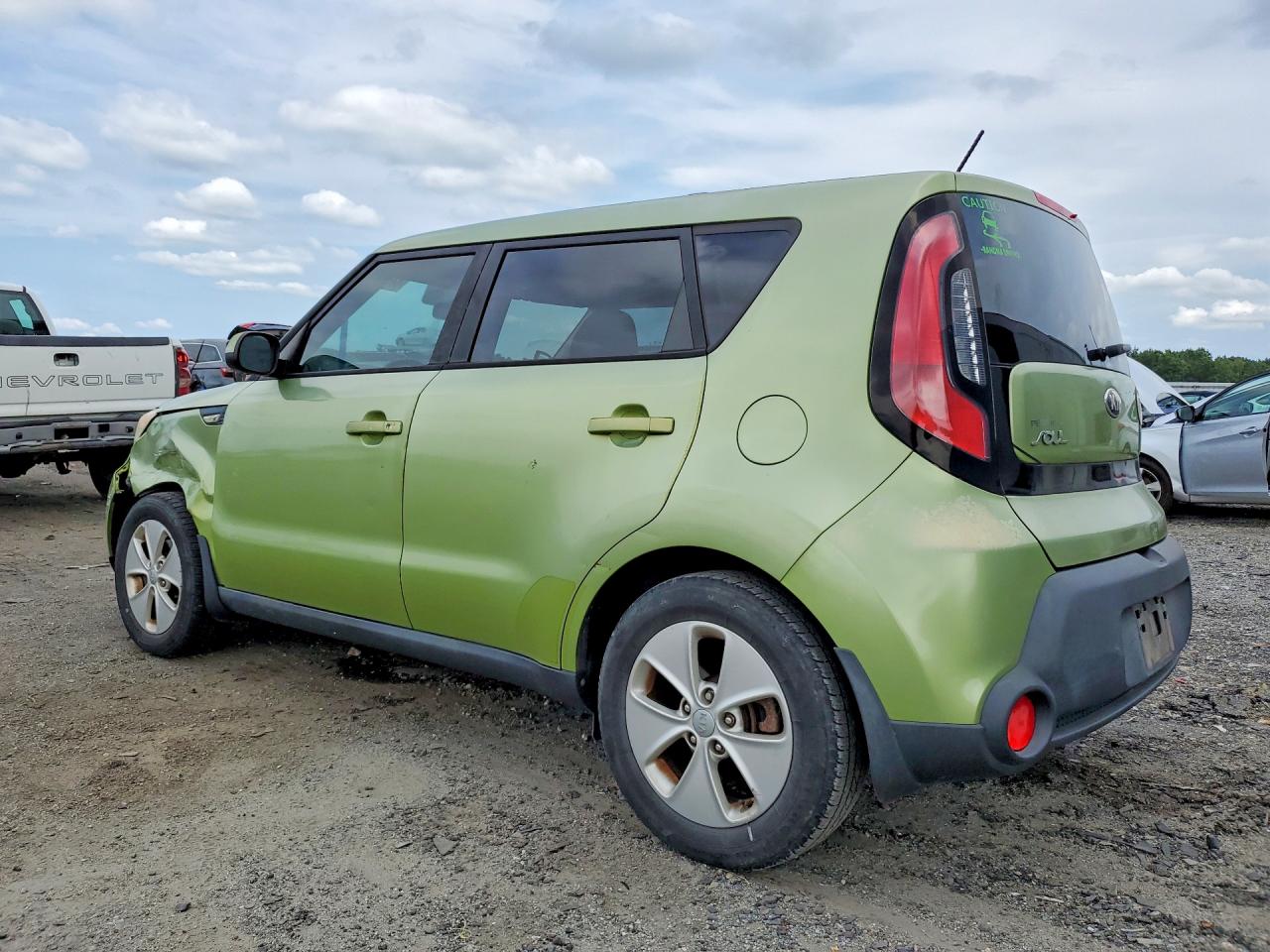 2014 Kia Soul Base Green vin: KNDJN2A2XE7735911