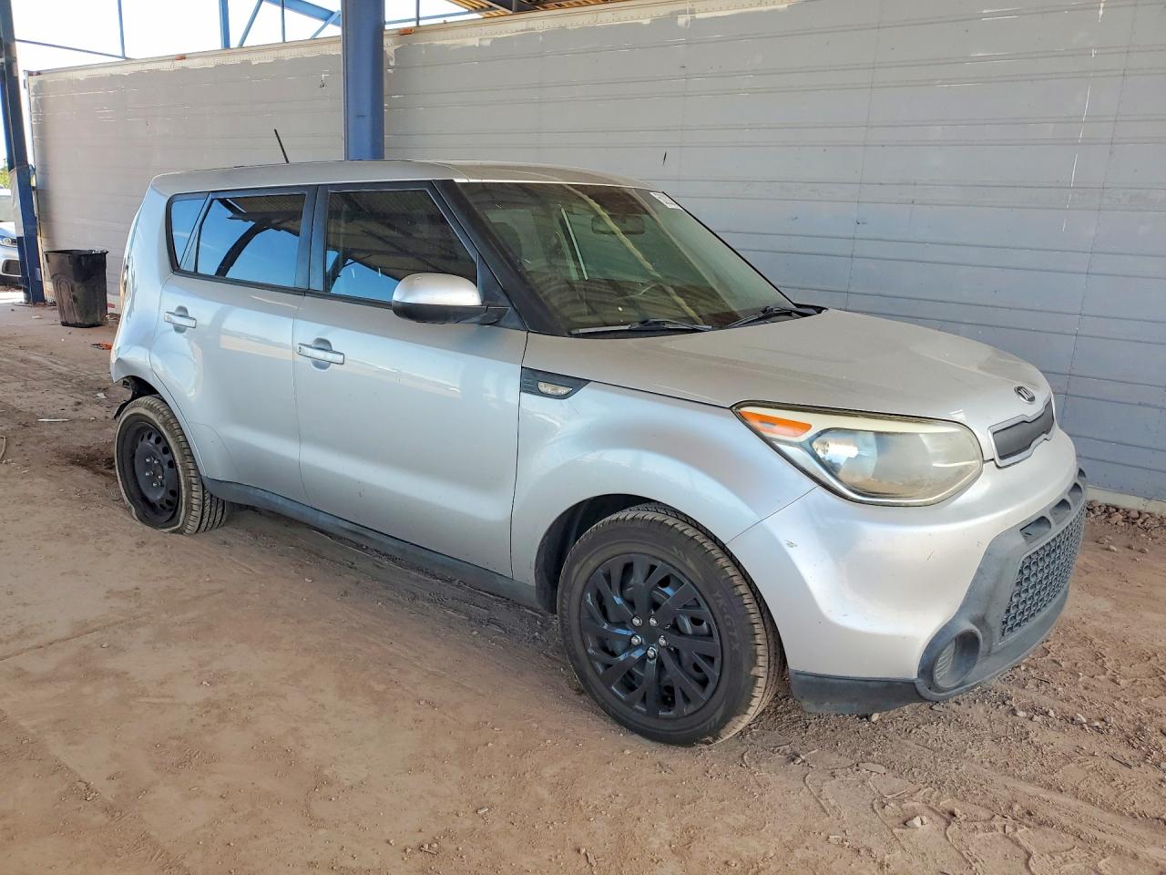 2014 Kia Soul Base Silver vin: KNDJN2A2XE7737304