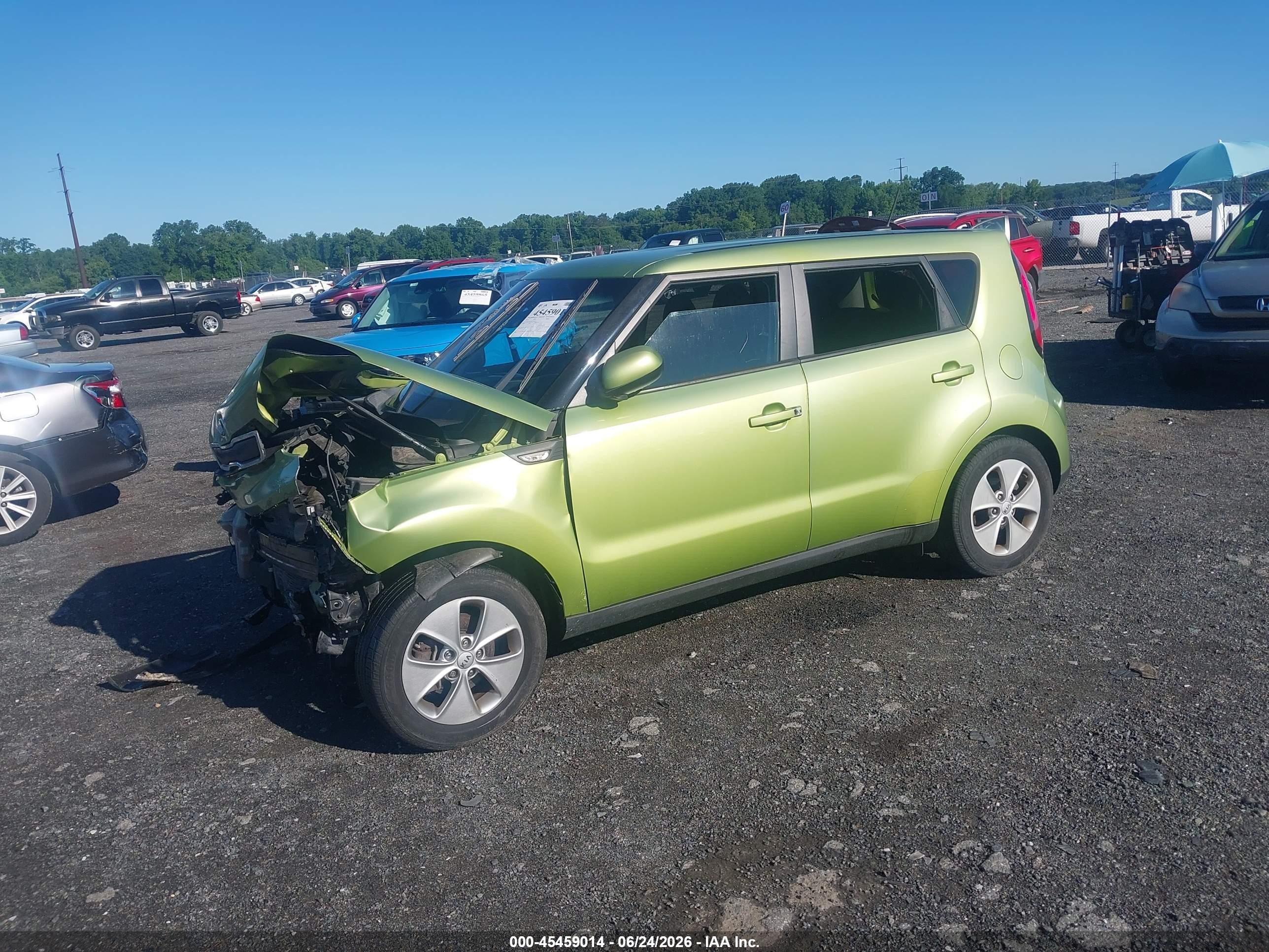 2014 Kia Soul   Зеленый vin: KNDJN2A2XE7738632
