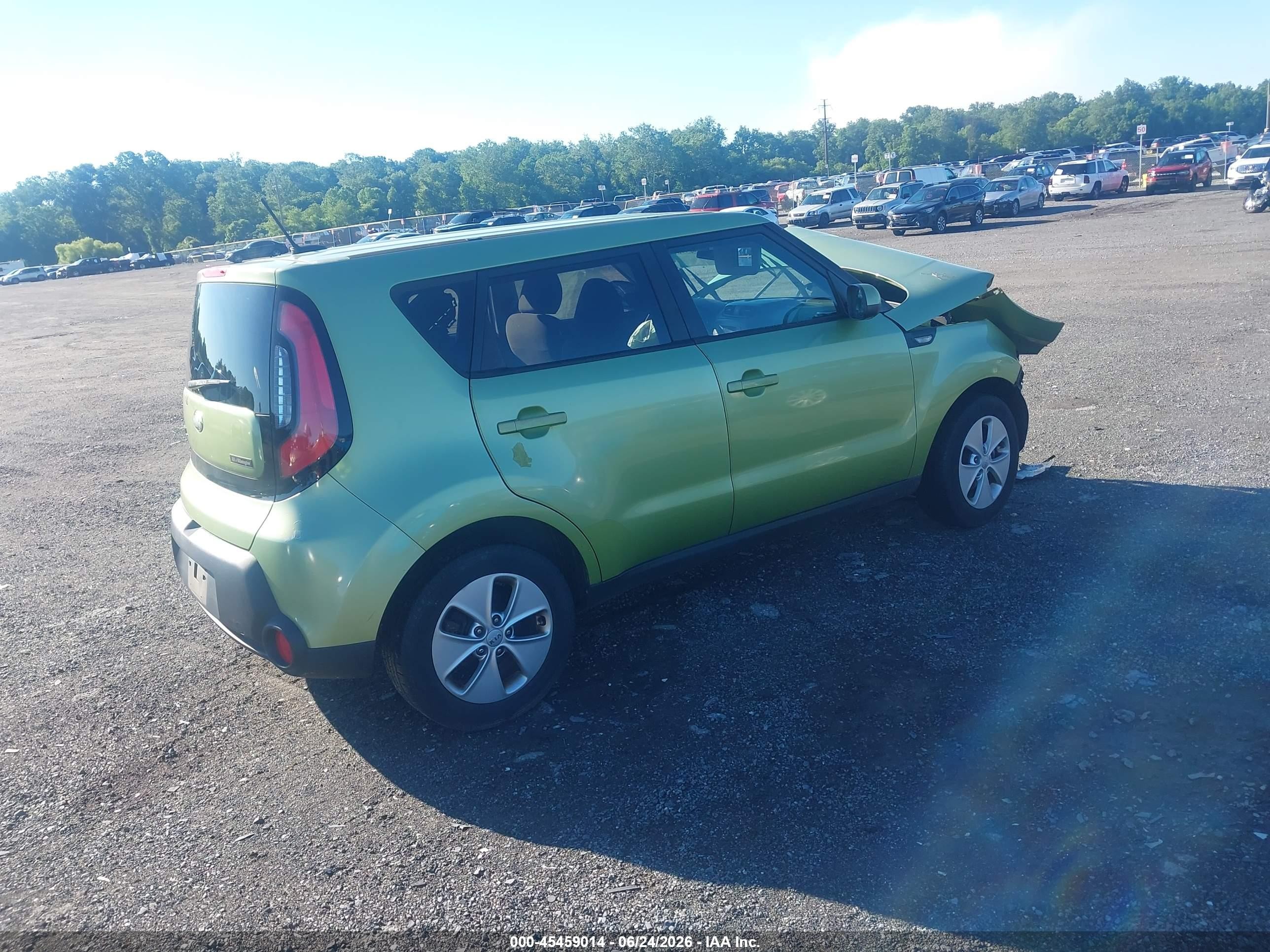 2014 Kia Soul   Зеленый vin: KNDJN2A2XE7738632