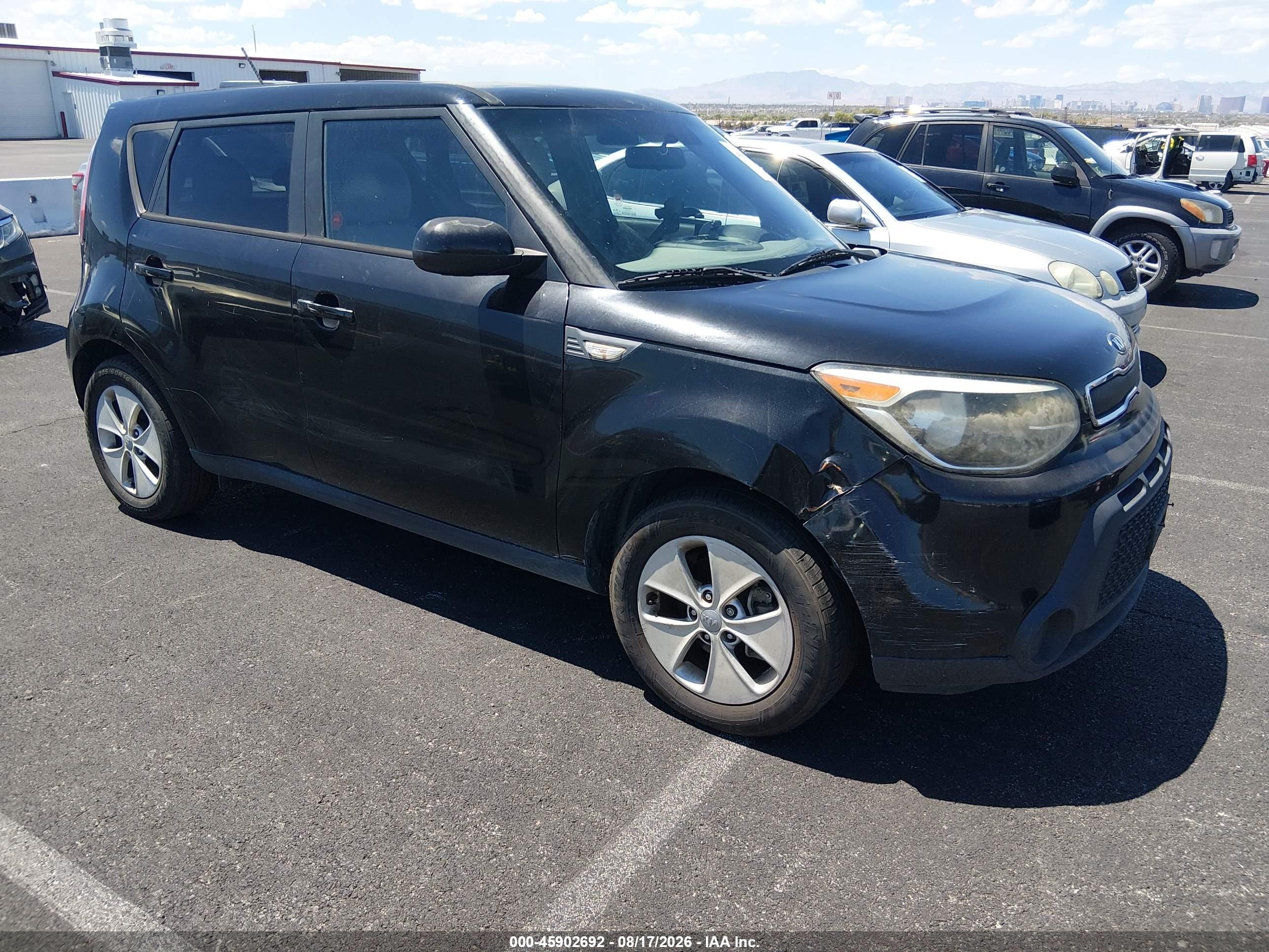 2014 Kia Soul   Black vin: KNDJN2A2XE7738727