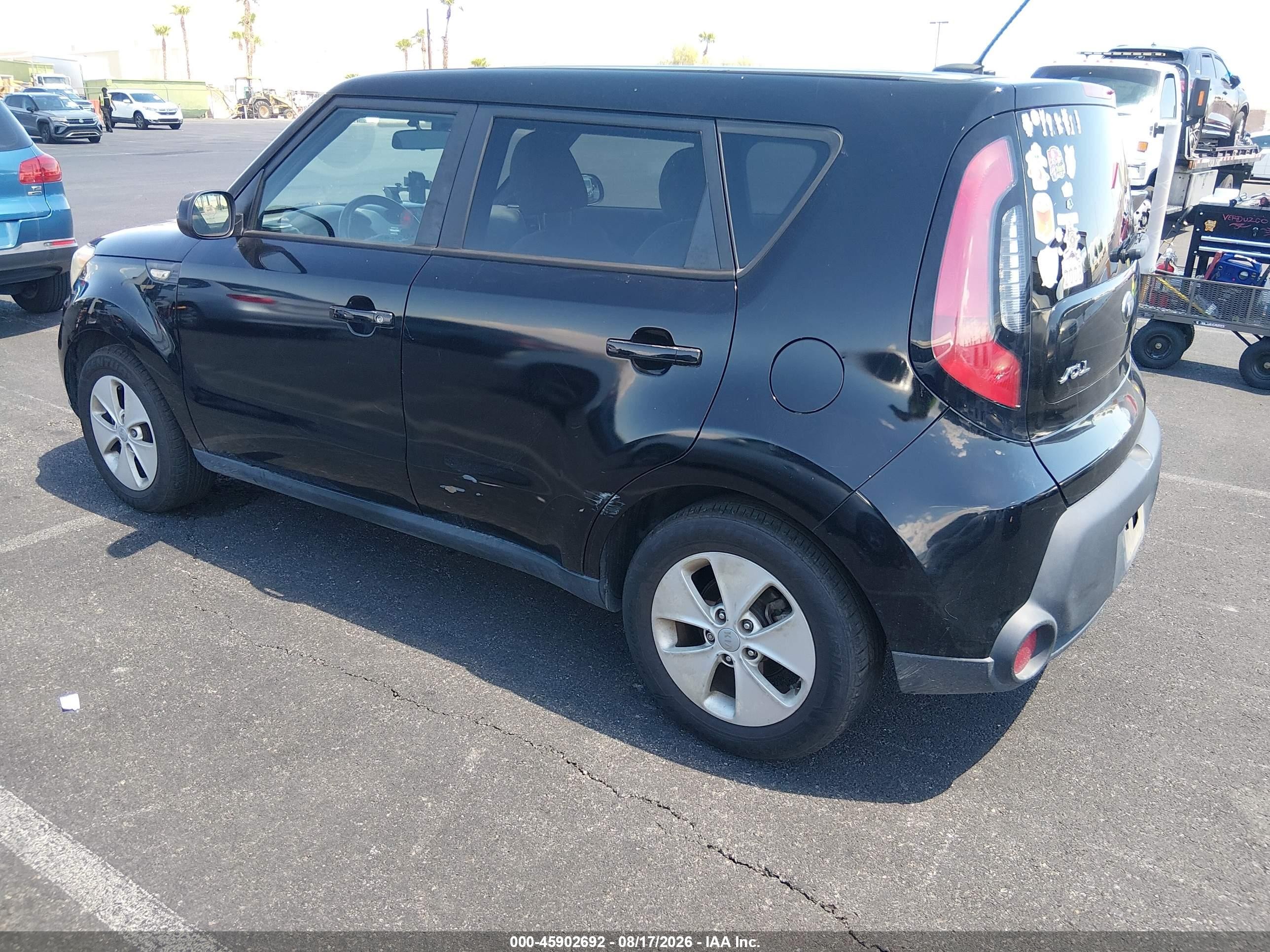 2014 Kia Soul   Black vin: KNDJN2A2XE7738727
