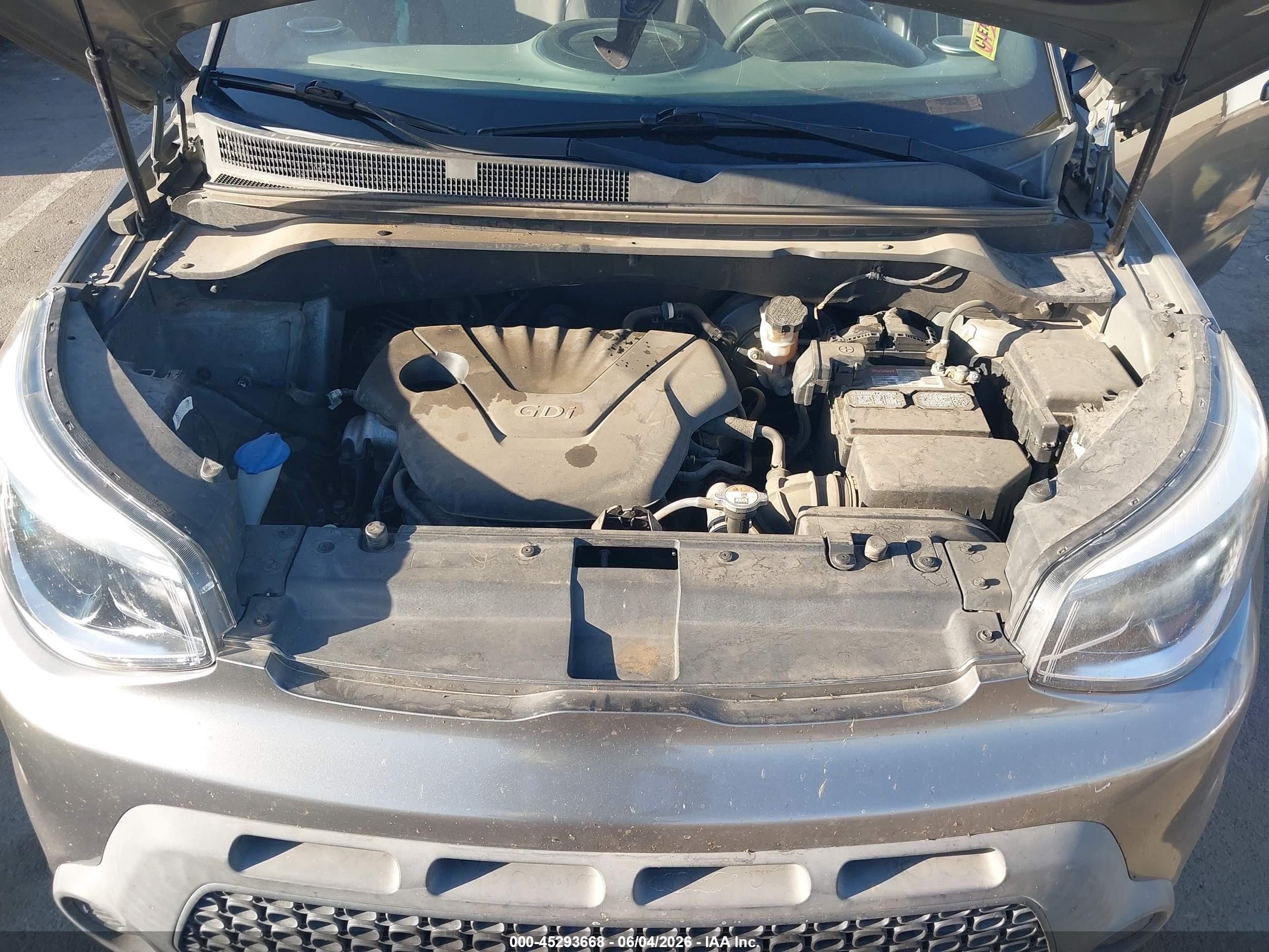 2015 Kia Soul   Gray vin: KNDJN2A2XF7170884