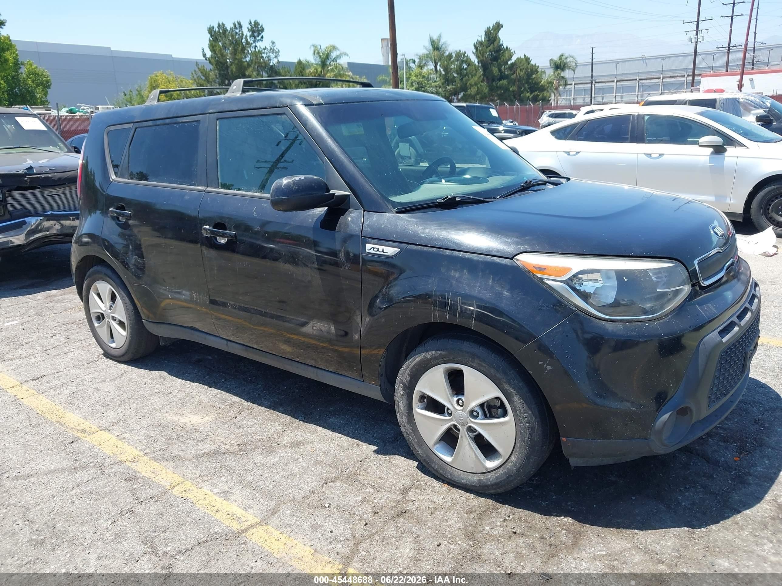 2015 Kia Soul   Black vin: KNDJN2A2XF7177494