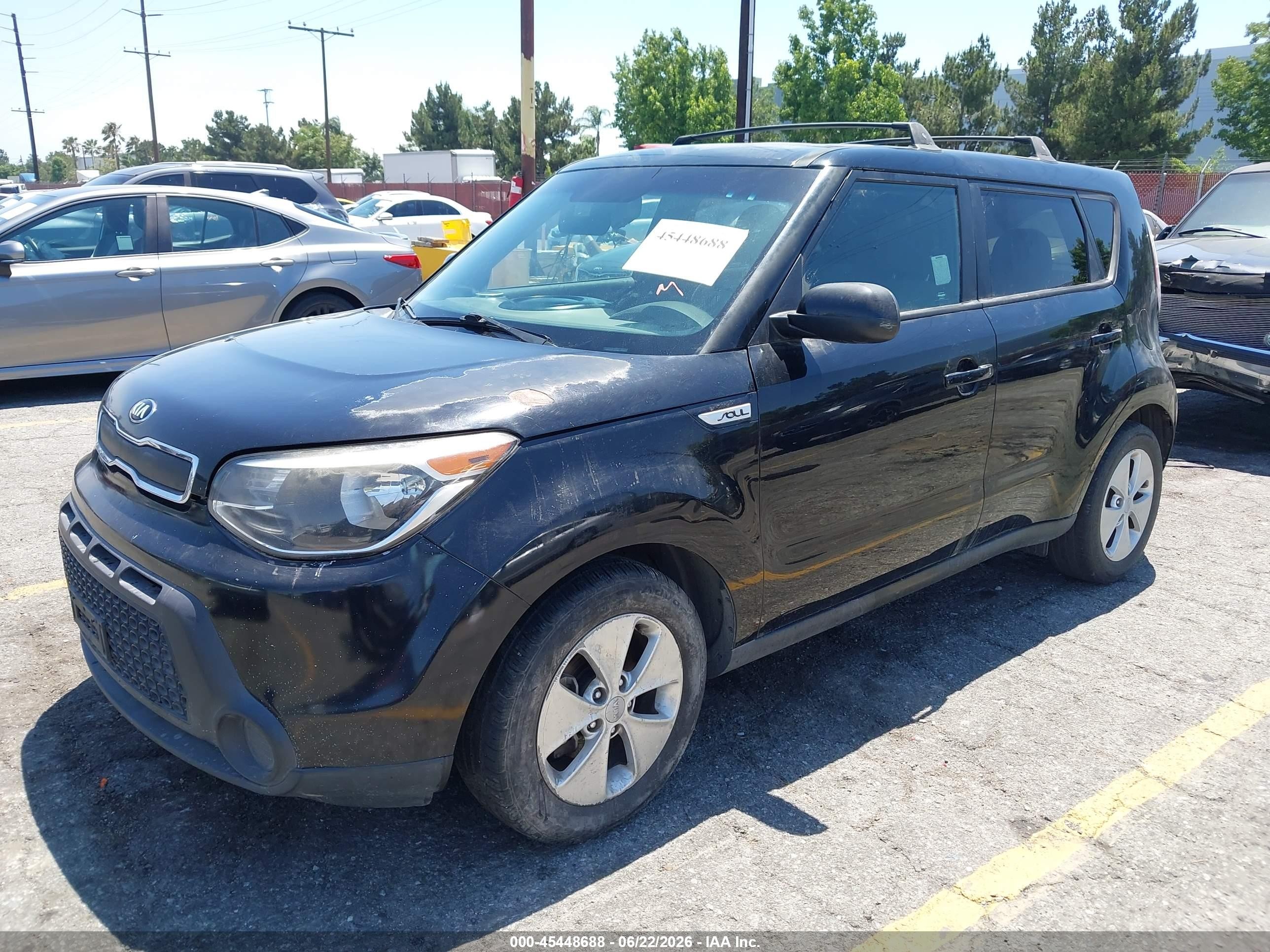 2015 Kia Soul   Черный vin: KNDJN2A2XF7177494