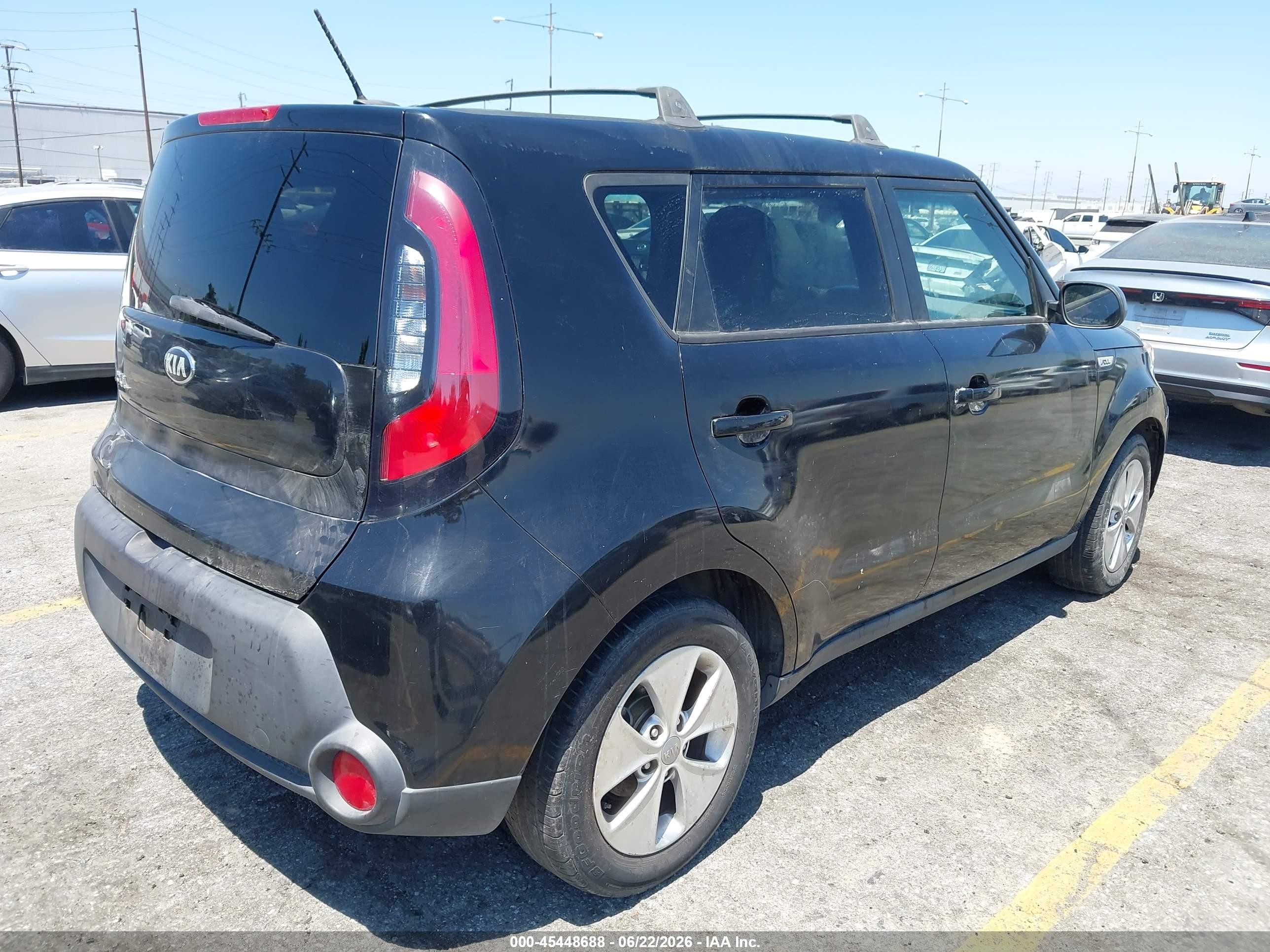 2015 Kia Soul   Черный vin: KNDJN2A2XF7177494