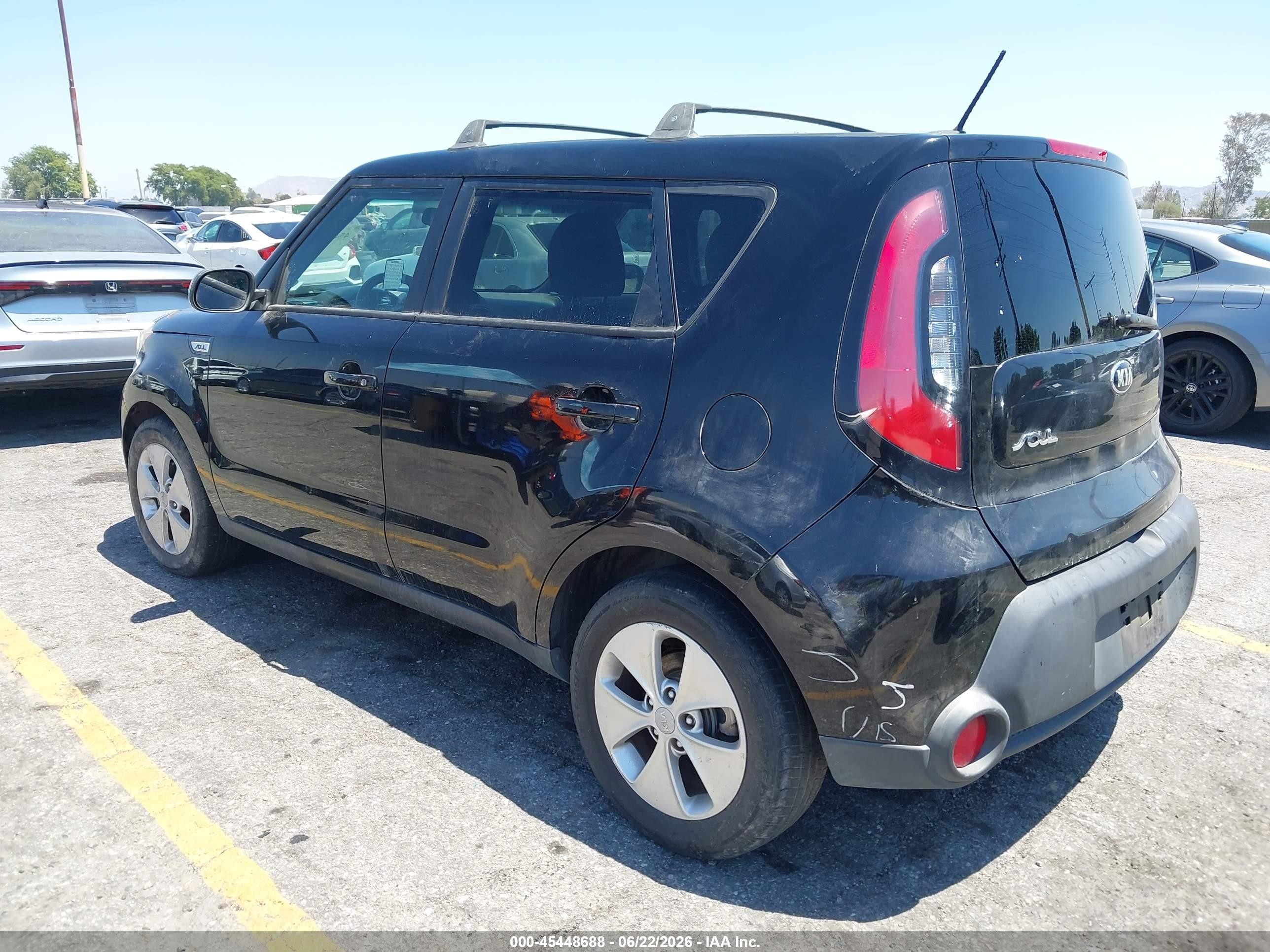 2015 Kia Soul   Черный vin: KNDJN2A2XF7177494
