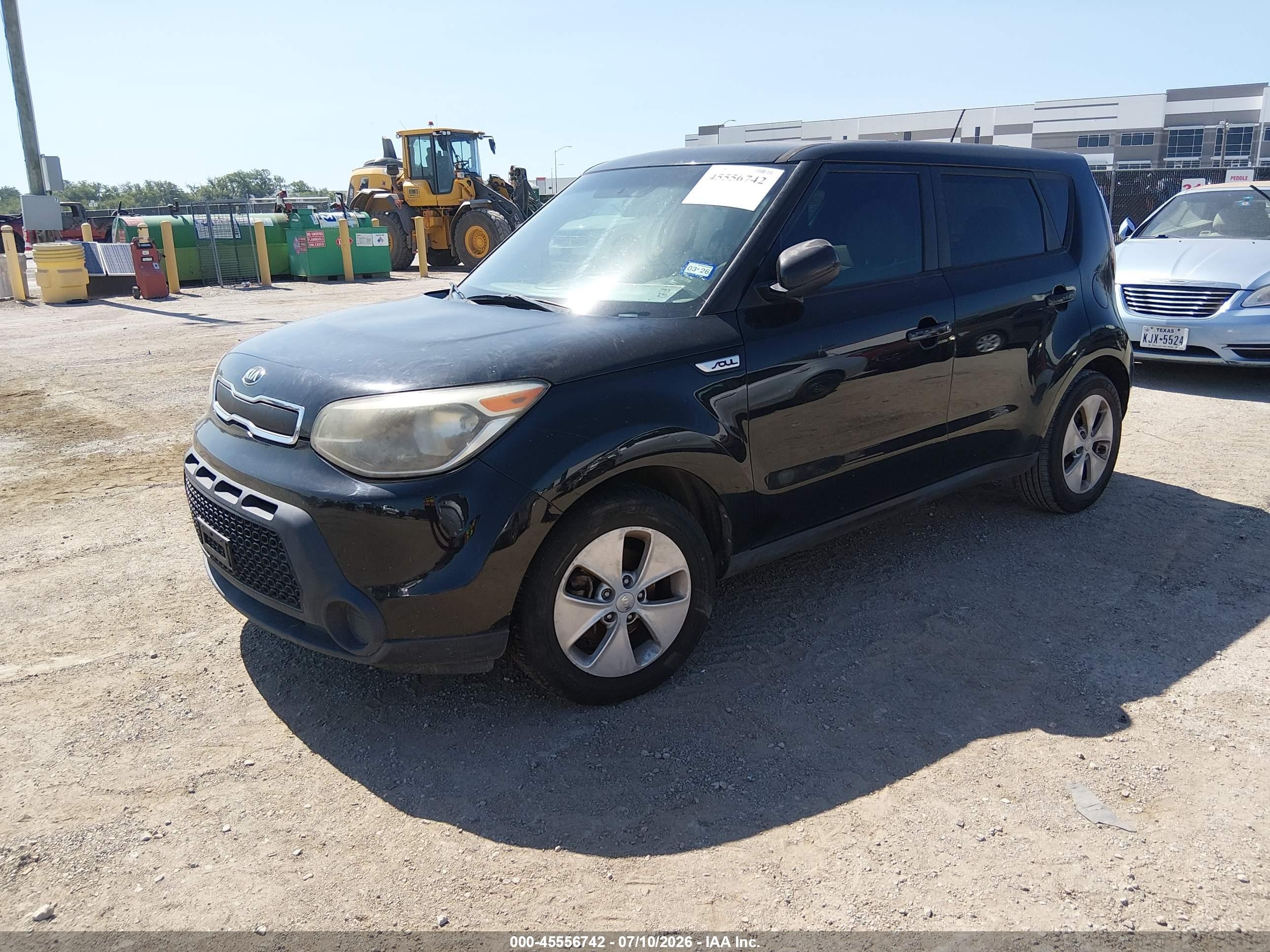 2015 Kia Soul   Черный vin: KNDJN2A2XF7187362