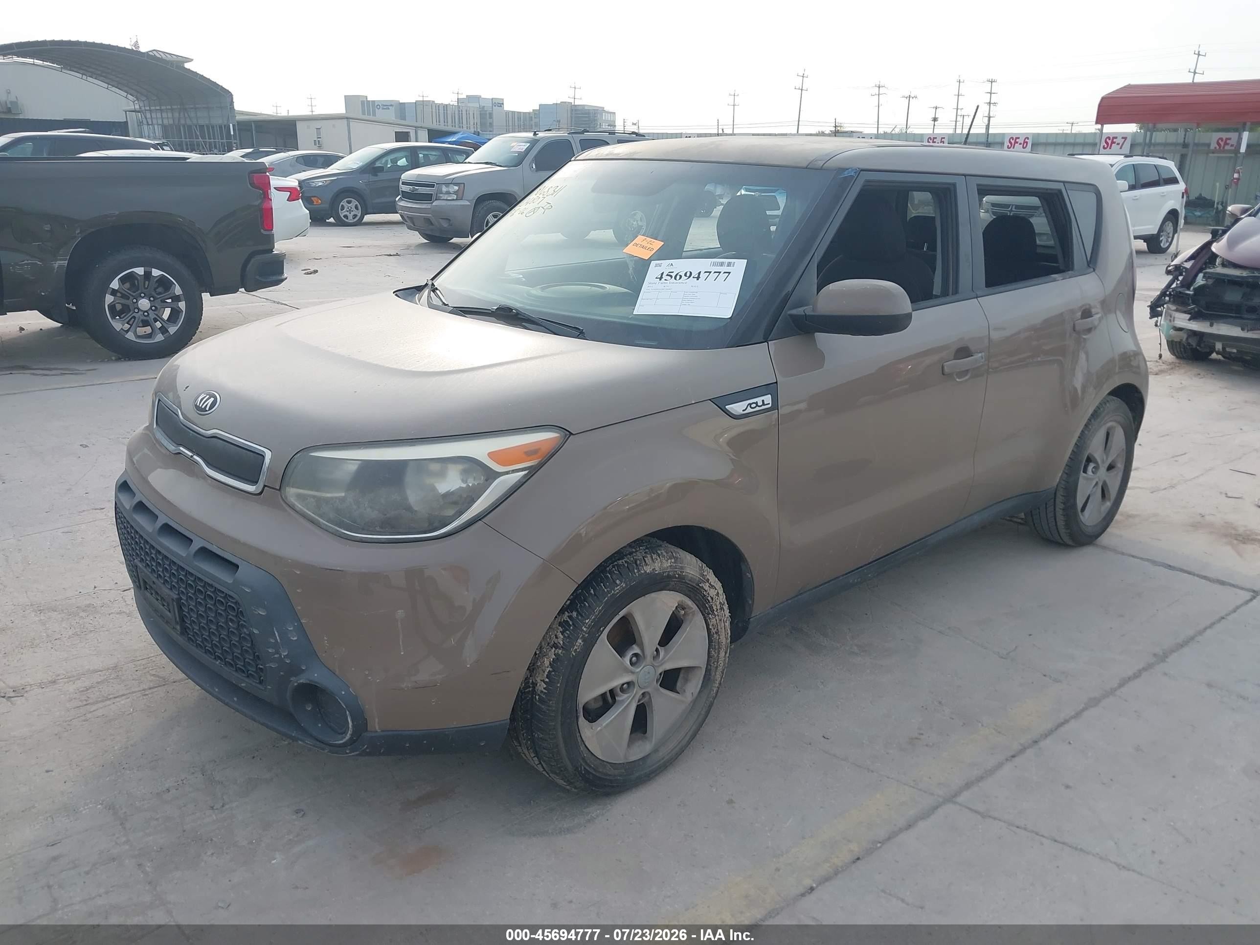 2015 Kia Soul   Brown vin: KNDJN2A2XF7204807