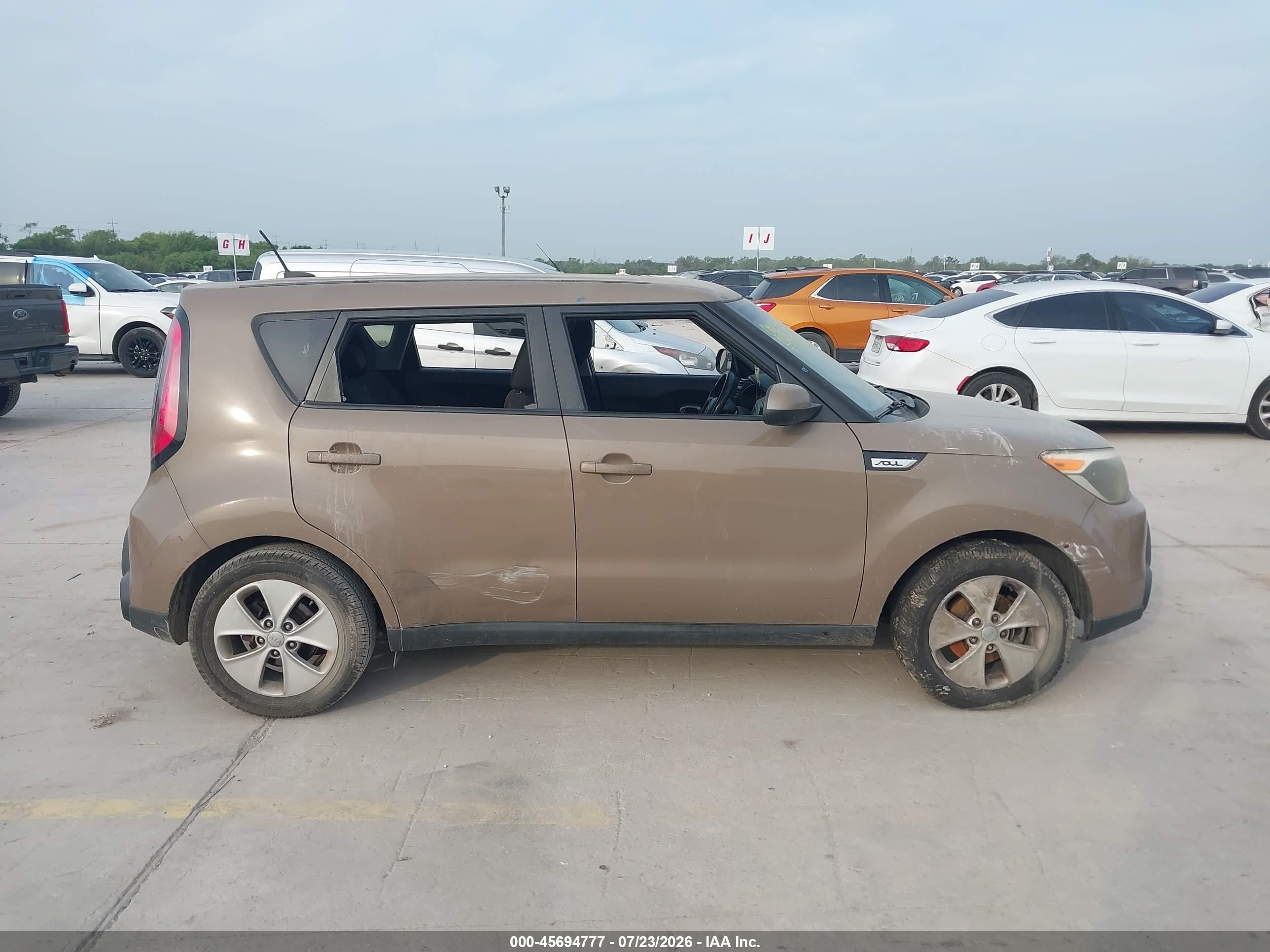 2015 Kia Soul   Brown vin: KNDJN2A2XF7204807