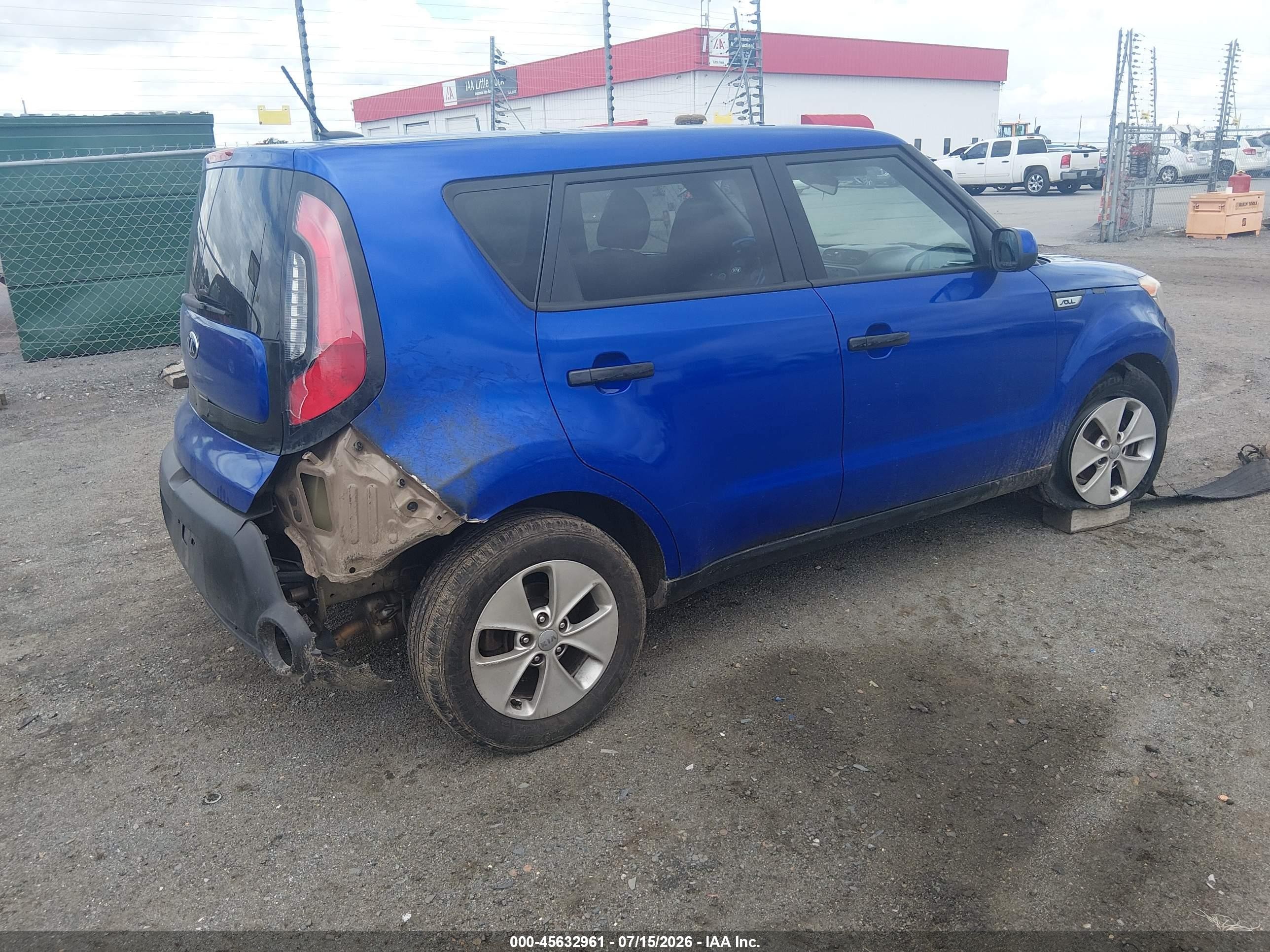 2015 Kia Soul   Синий vin: KNDJN2A2XF7208792