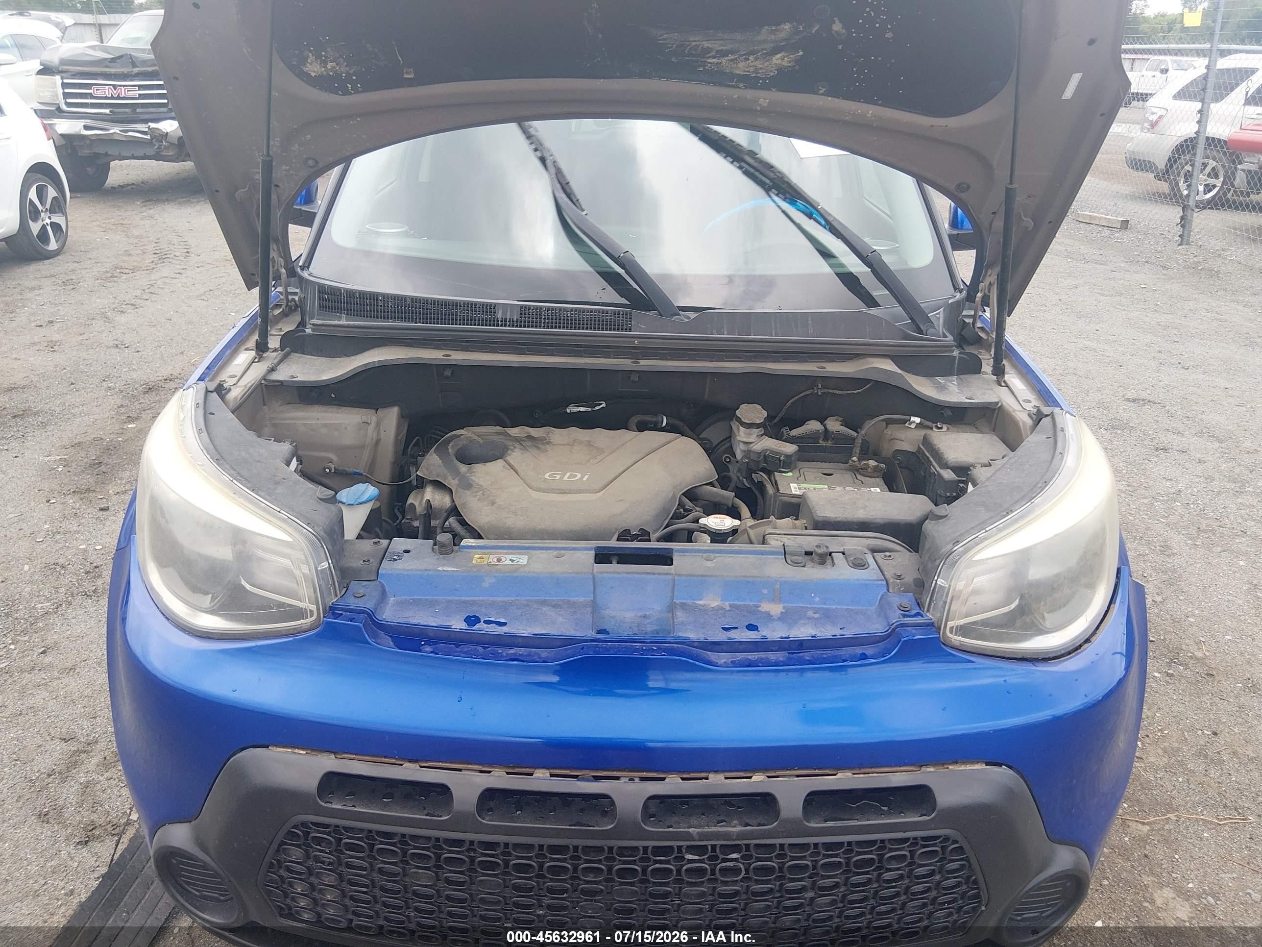 2015 Kia Soul   Синий vin: KNDJN2A2XF7208792