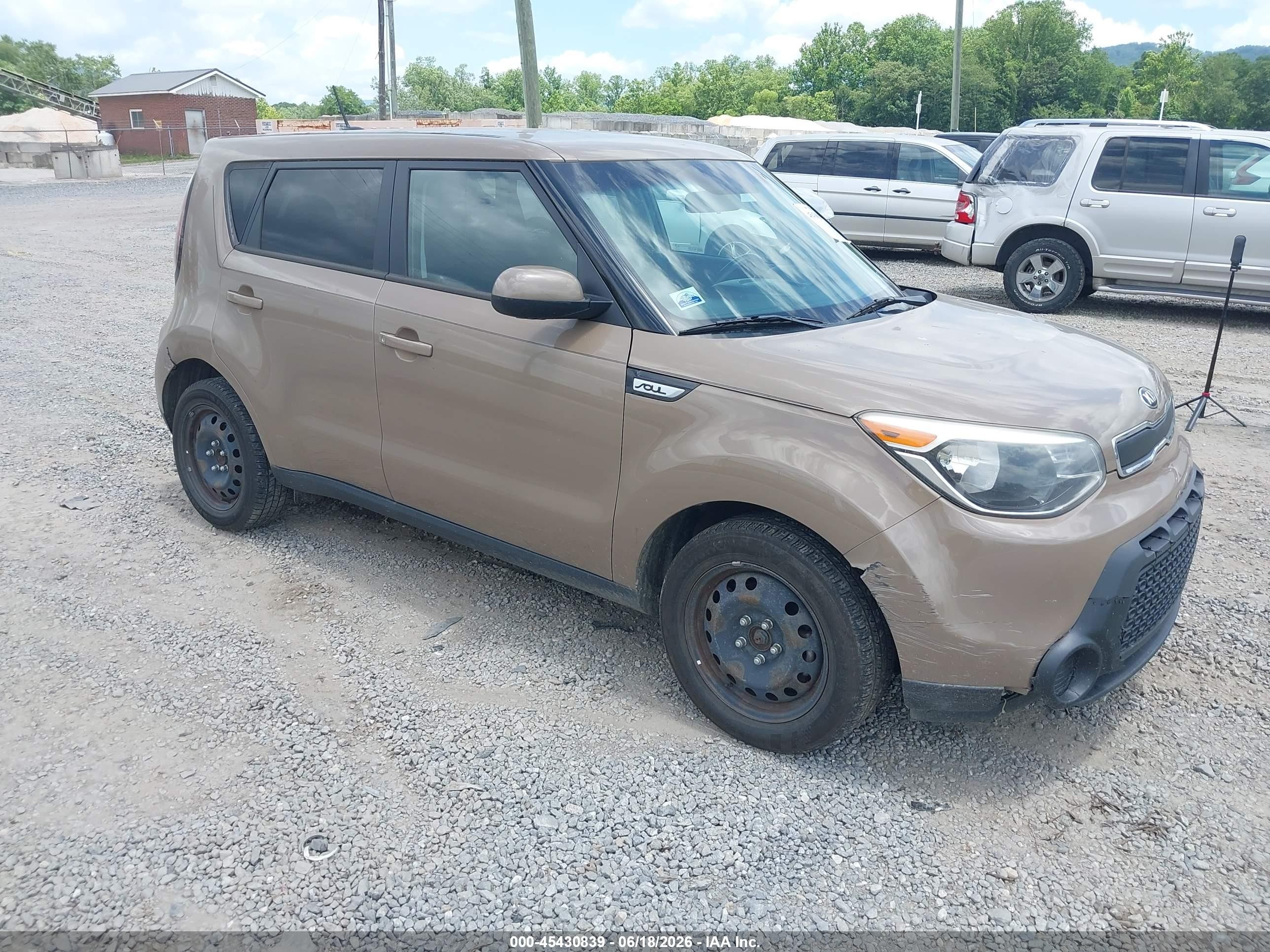 2015 Kia Soul   Brown vin: KNDJN2A2XF7220893