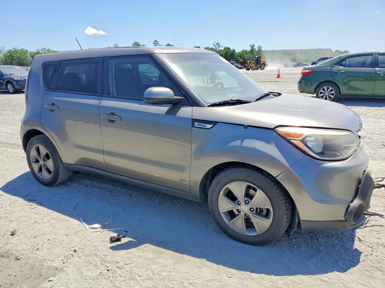 2015 Kia Soul Base Gray vin: KNDJN2A2XF7236155