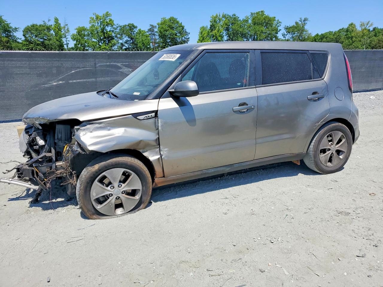 2015 Kia Soul Base Gray vin: KNDJN2A2XF7236155