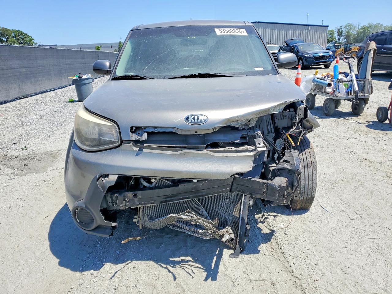 2015 Kia Soul Base Gray vin: KNDJN2A2XF7236155