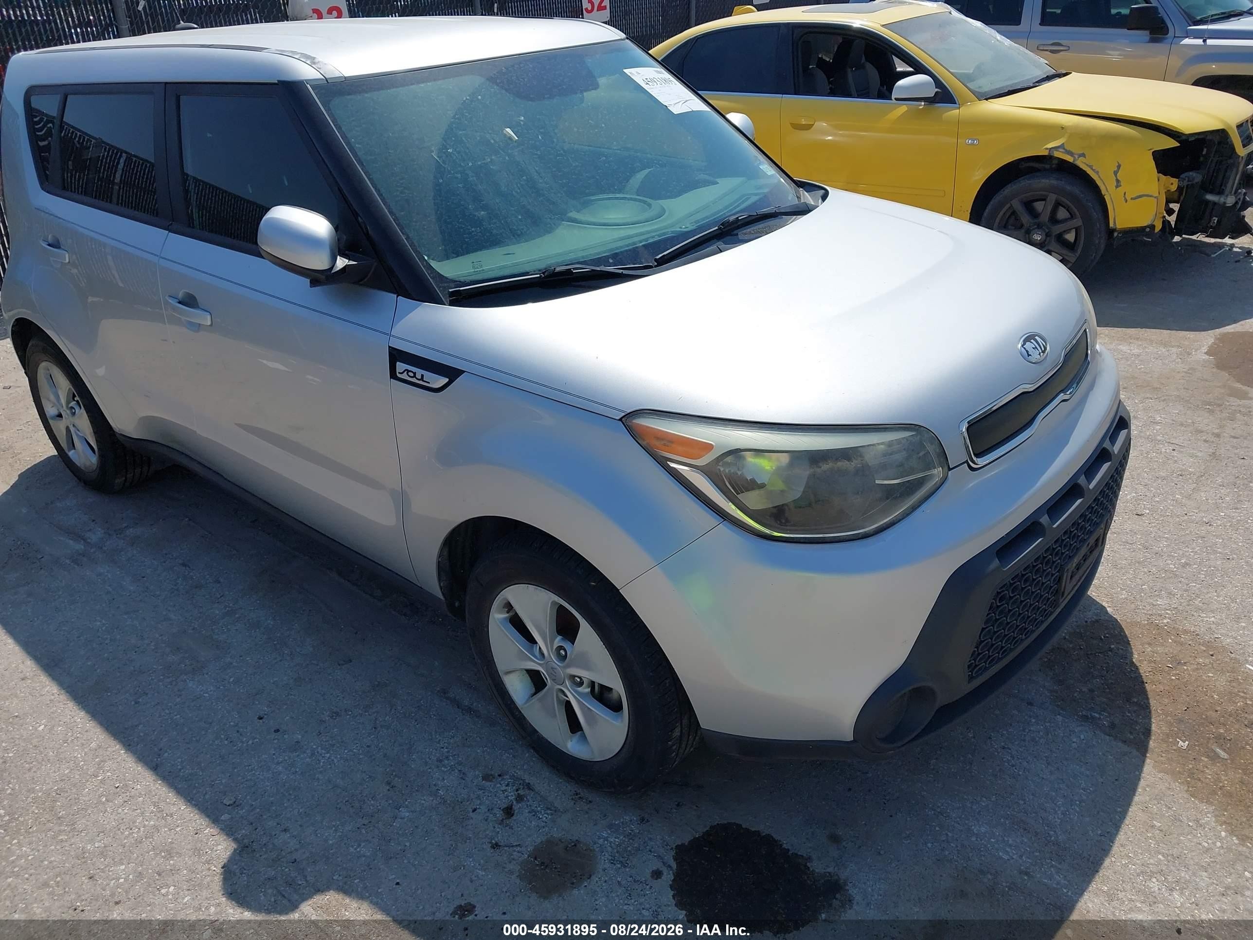 2015 Kia Soul   Silver vin: KNDJN2A2XF7756145