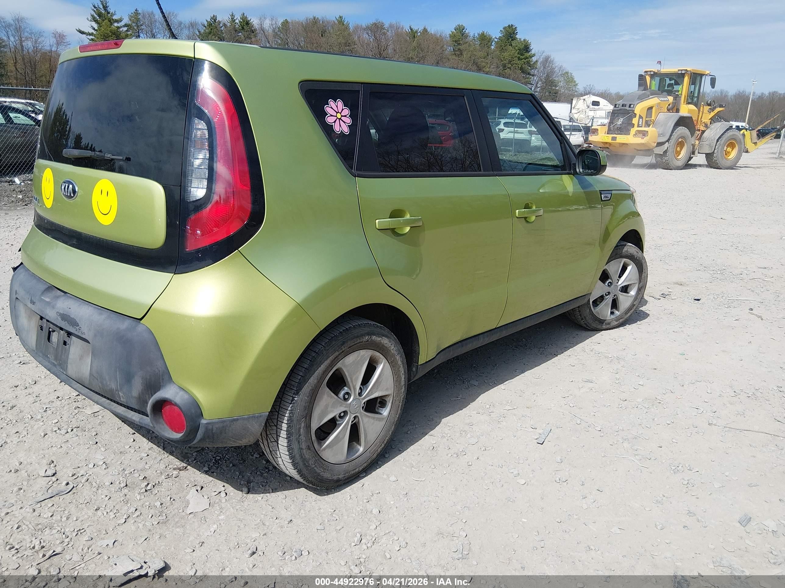 2015 Kia Soul   Green vin: KNDJN2A2XF7778954