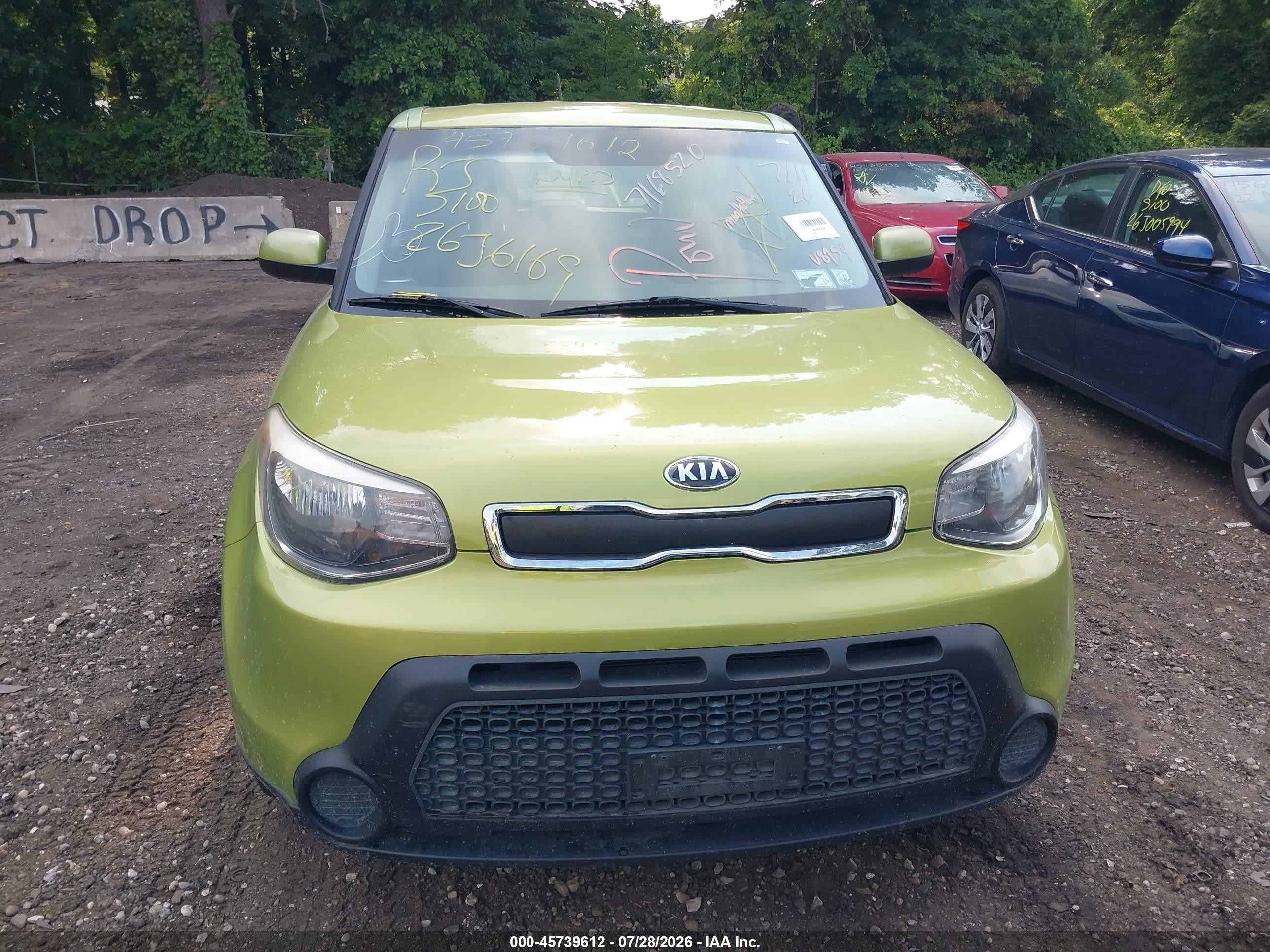 2015 Kia Soul   Green vin: KNDJN2A2XF7778954