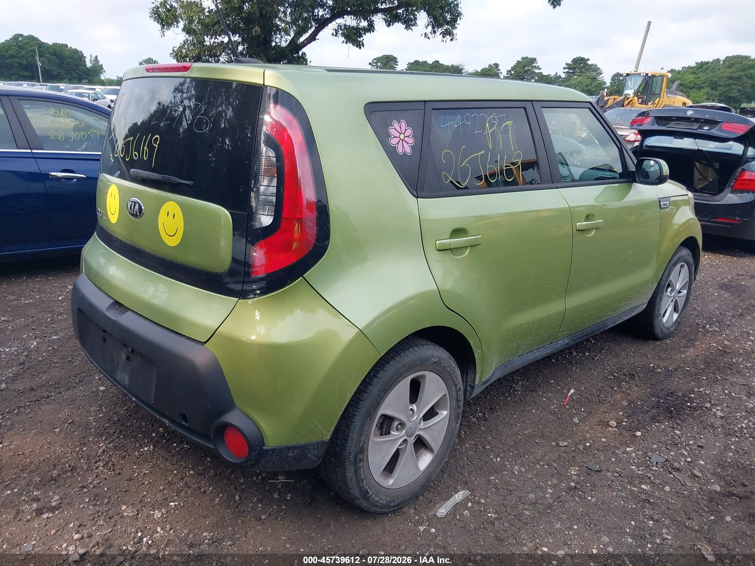 2015 Kia Soul   Green vin: KNDJN2A2XF7778954