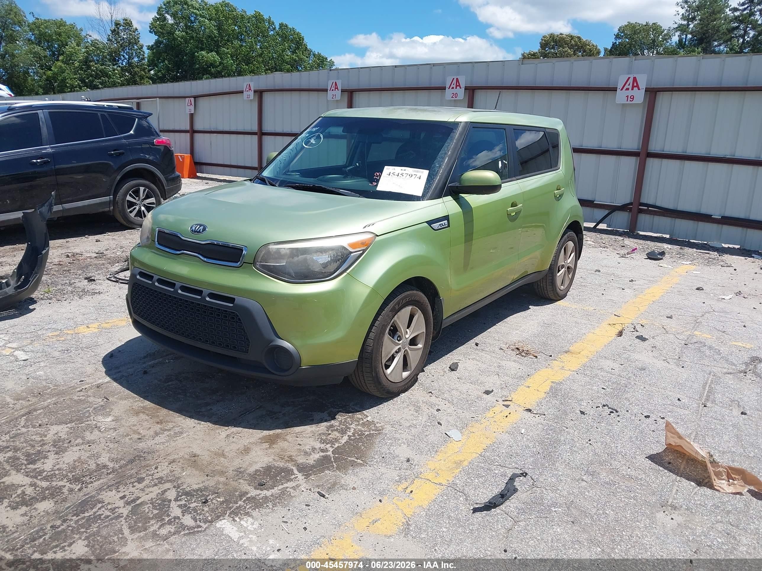 2015 Kia Soul   Green vin: KNDJN2A2XF7779652