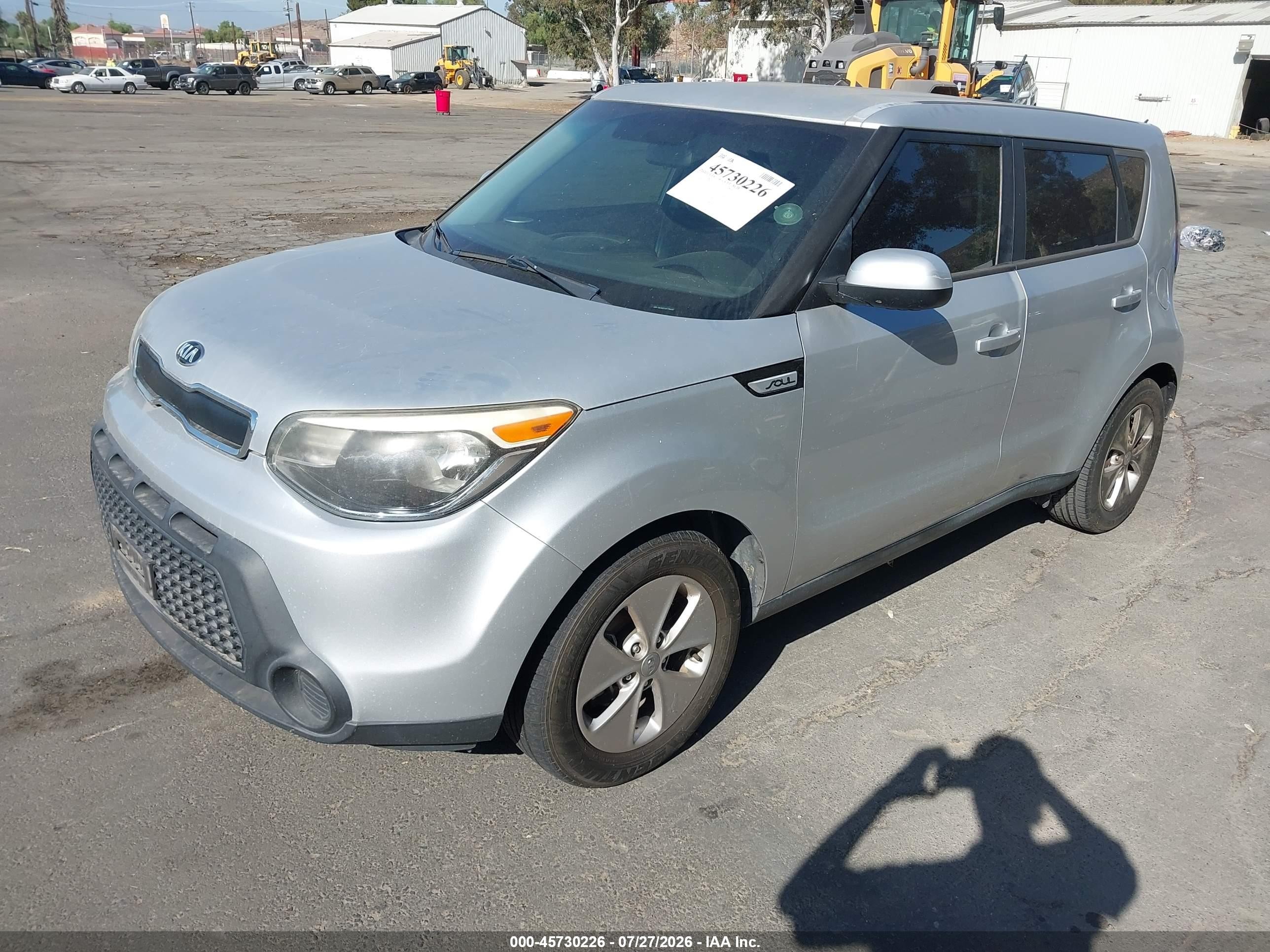 2015 Kia Soul   Silver vin: KNDJN2A2XF7794197