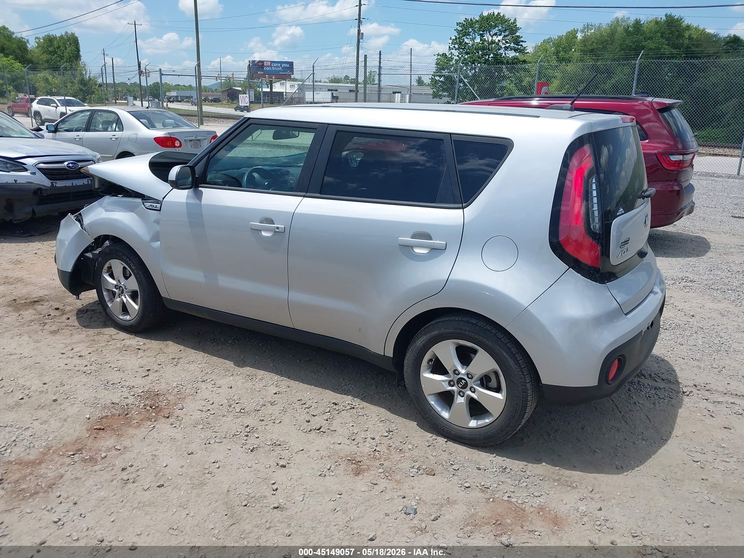 2019 Kia Soul Silver vin: KNDJN2A2XK7002785
