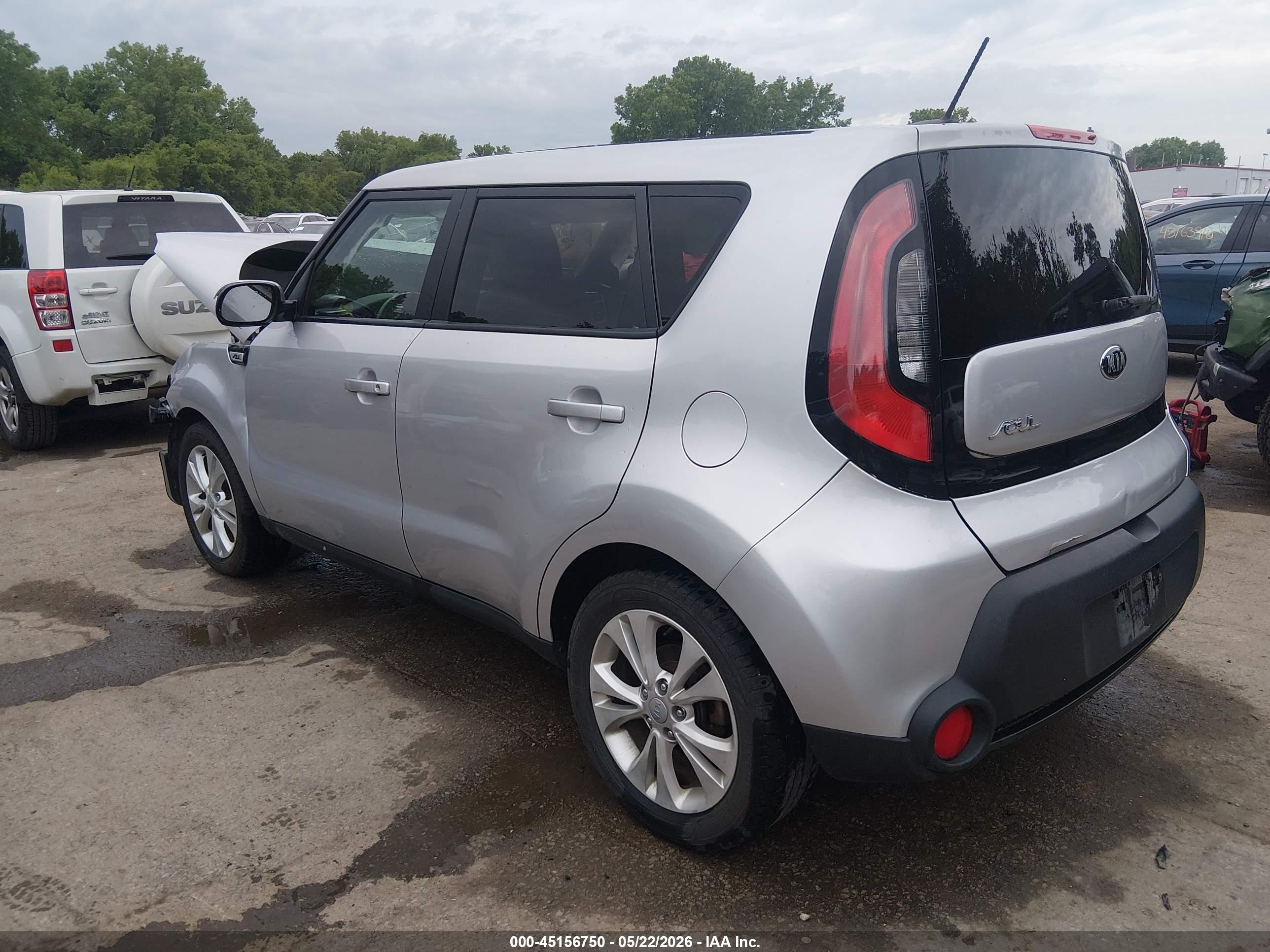 2014 Kia Soul + Silver vin: KNDJP3A50E7722904